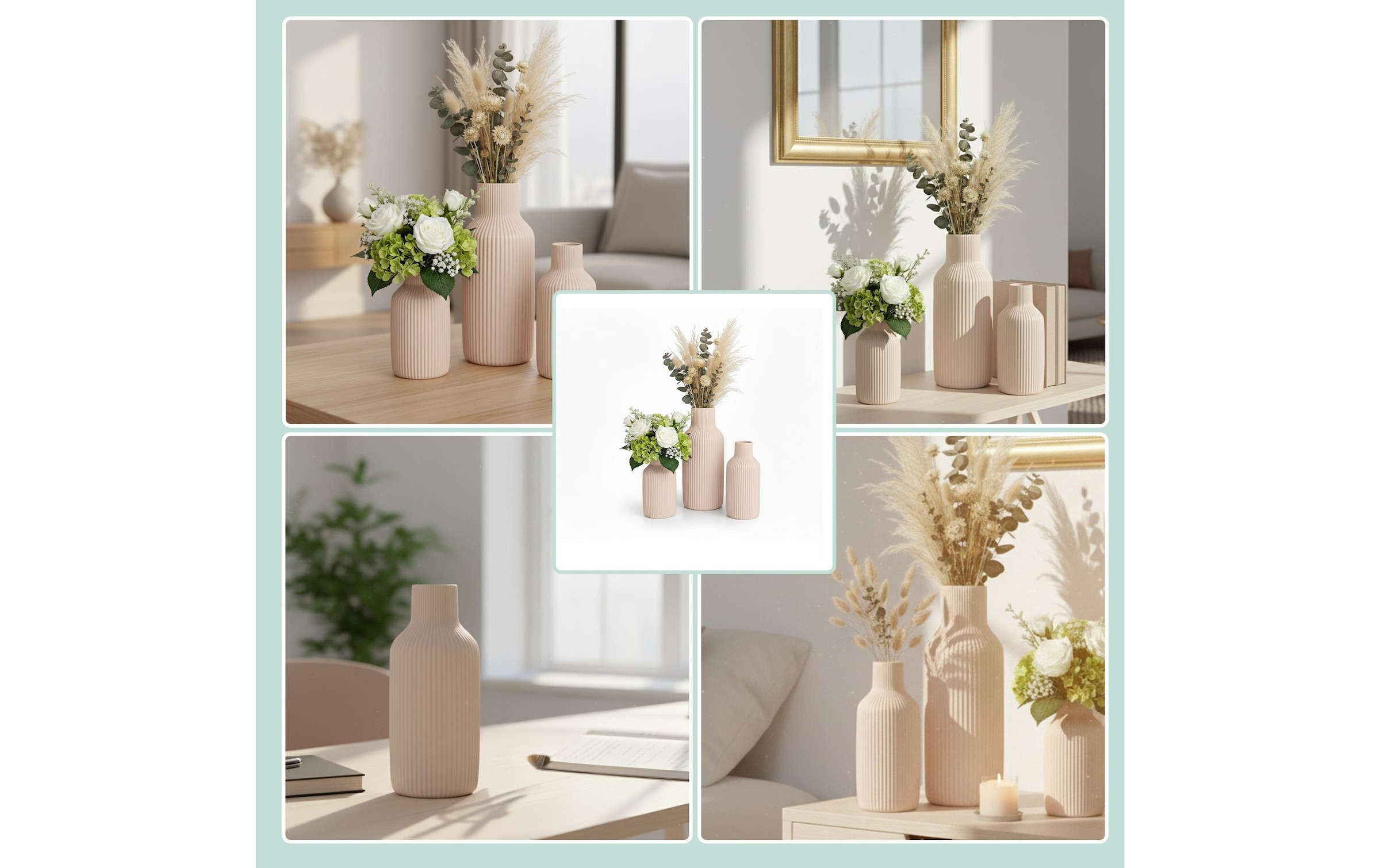 relaxdays Vase décoratif »3er Set«