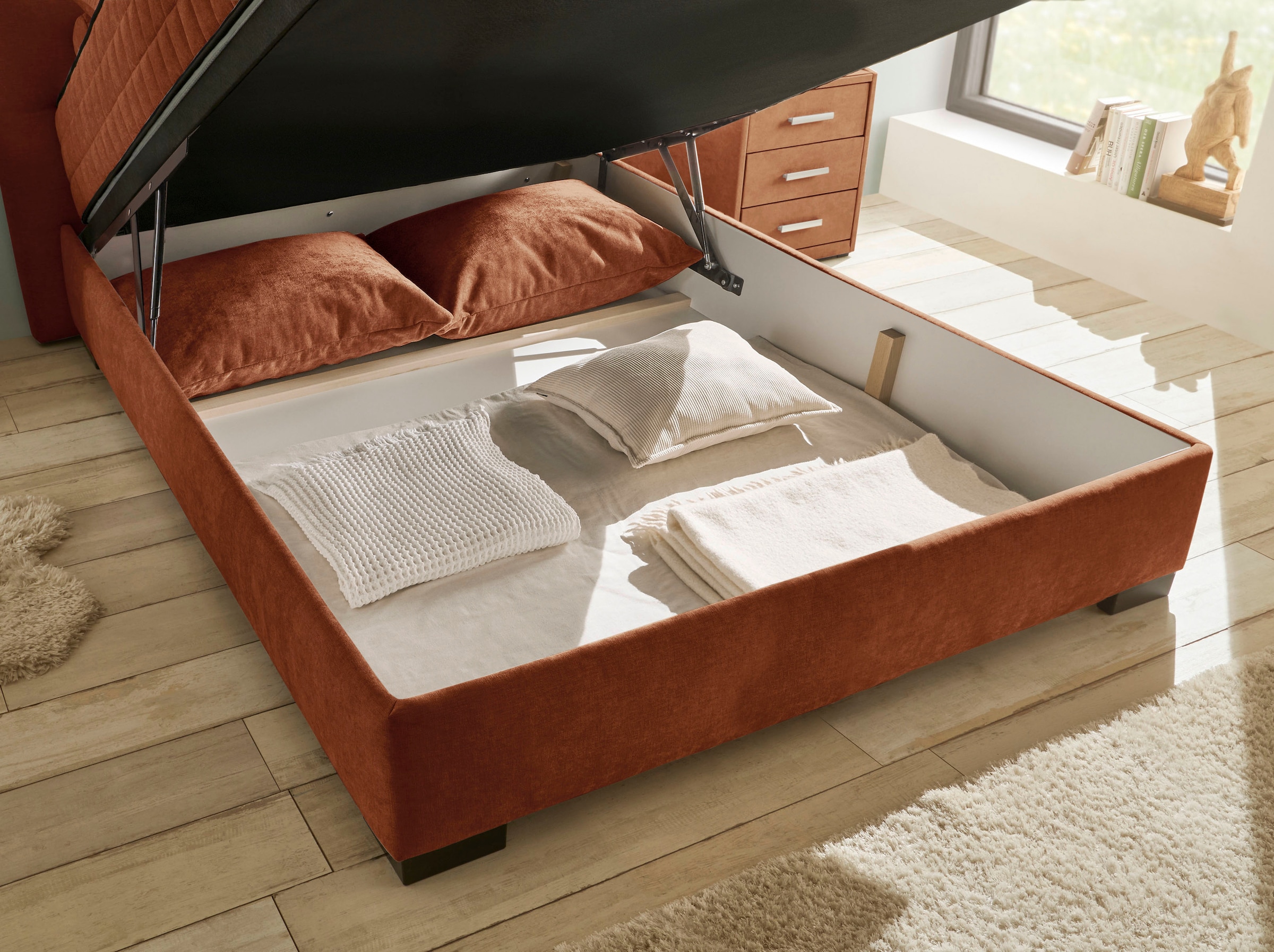 ED EXCITING DESIGN Lit de boxe »Nagol« mit Bettkasten, mit Wendematratze, erhältlich in verschiedenen Breiten