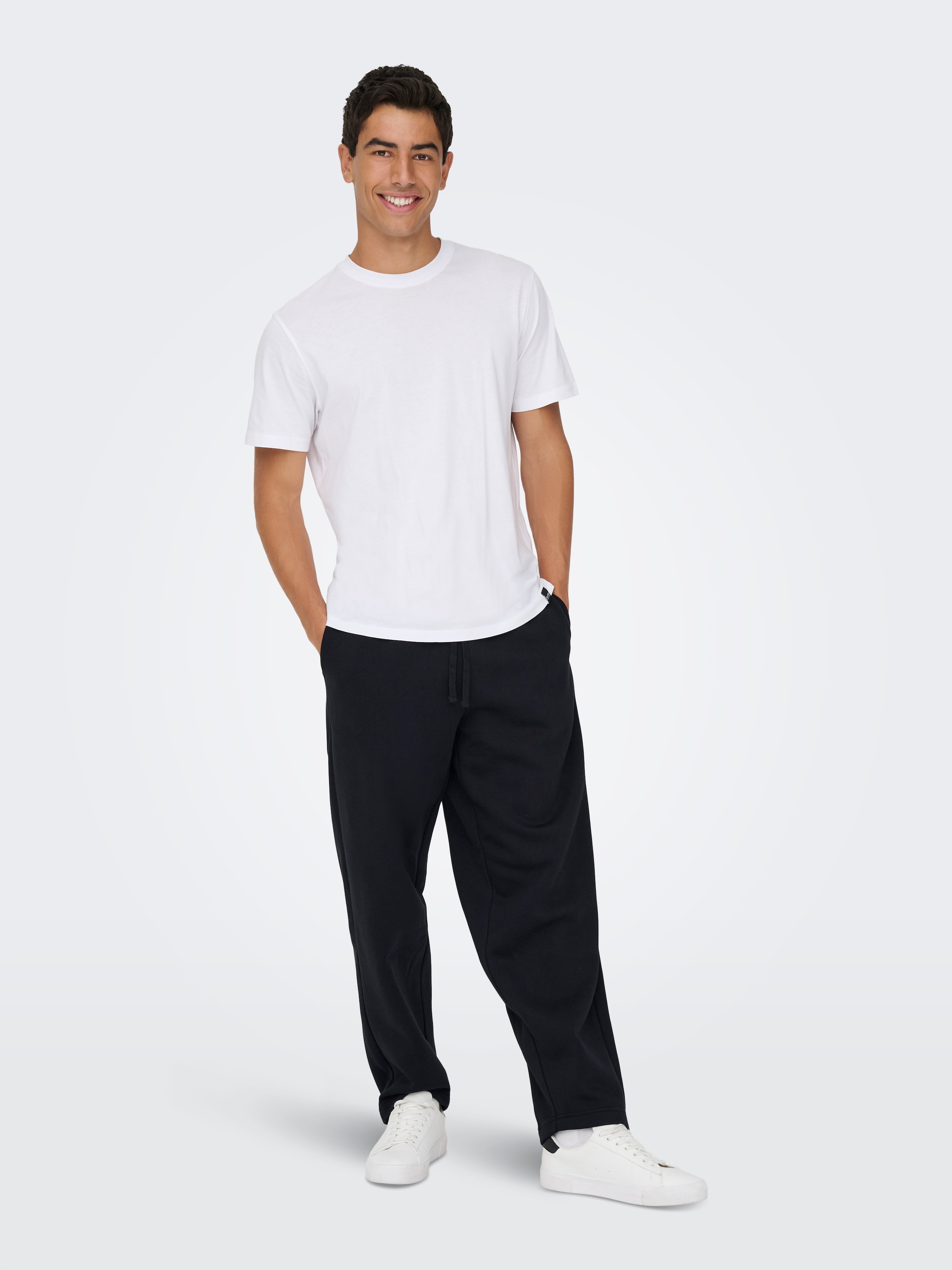 ONLY & SONS Sweathose »ONSCERES WIDE PANT NOOS«  Baumwollmischung, relaxed fit