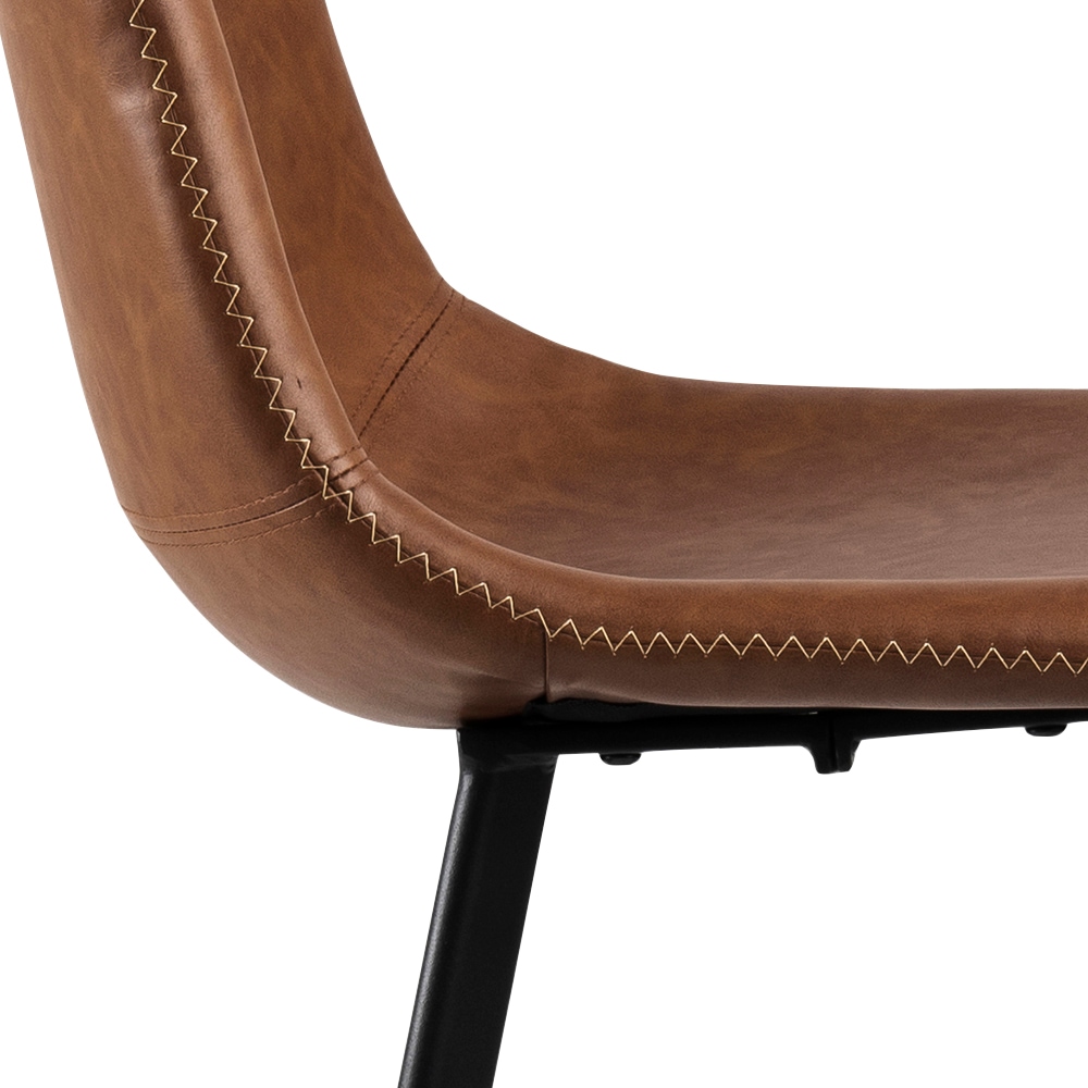 ACTONA GROUP Chaise de bistrot »Ohio« (Ensemble) 2 cuissiège avec pieds rectangulaires en acier et repose-pieds, plusieurs variantes