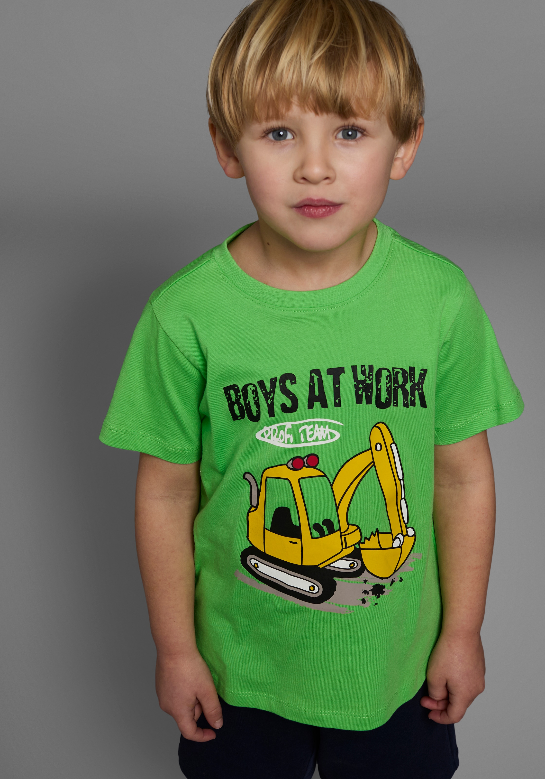 KIDSWORLD T-shirt & short »2tlg. Set T-Shirt+Sweatbermudas« Spar-Set, 2, 2 cuis BOYS AT WORK