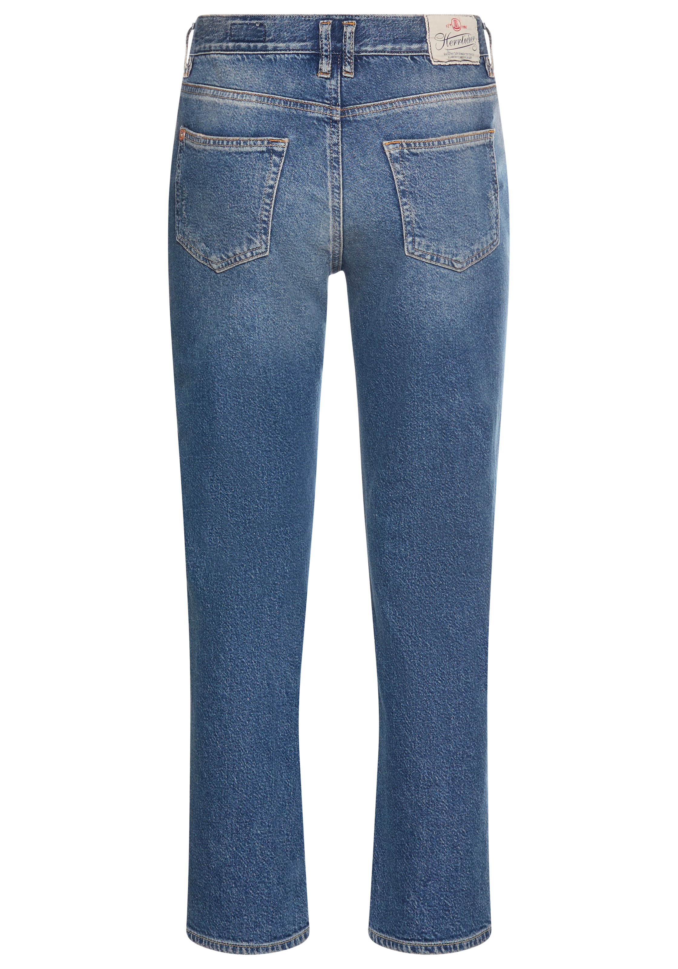 Herrlicher Jeans à 5 poches »Breezy Cropped Denim« Straight Fit mit Destroyed-Effekten