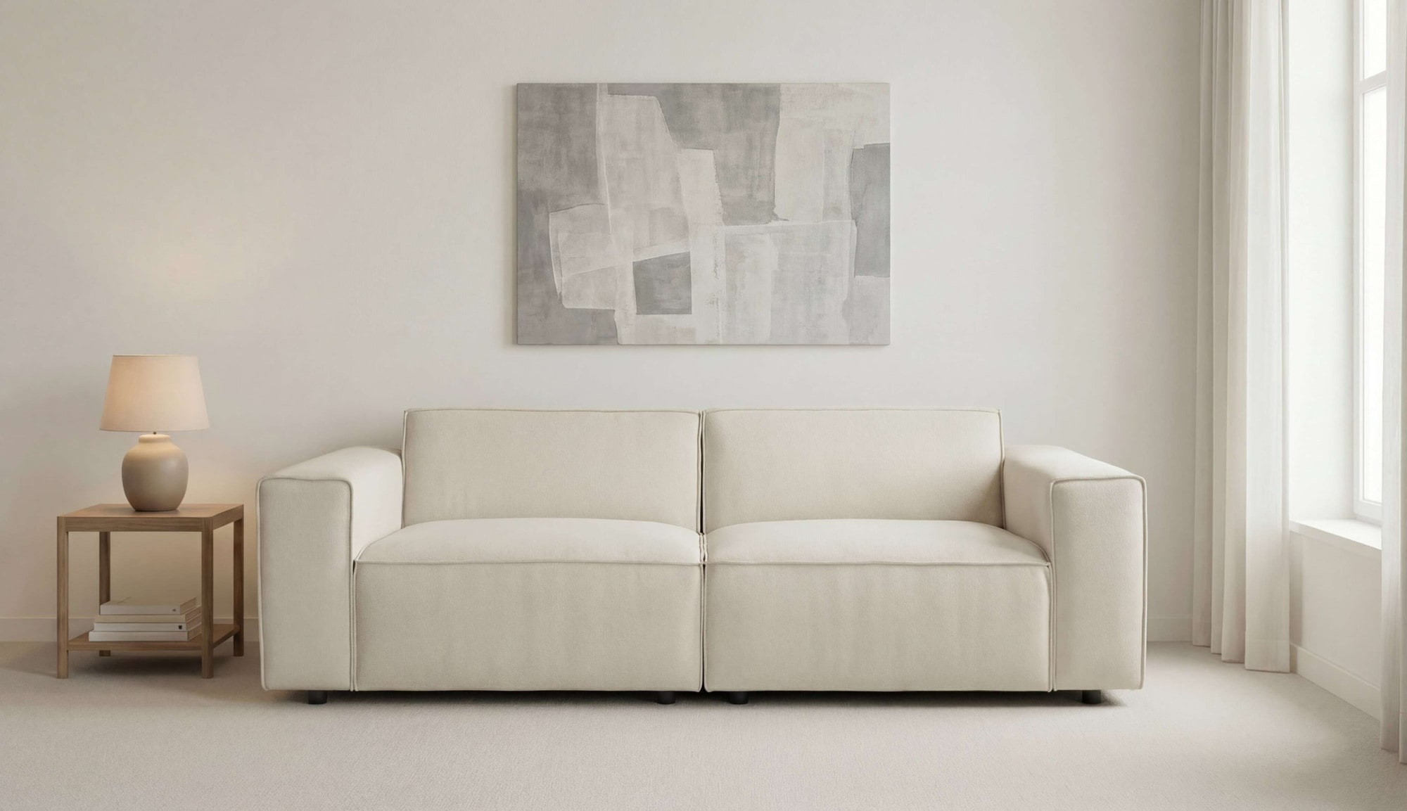 GOODproduct 2-Sitzer »Jorrena, extra weicher Chenille-Stoff« Kompaktsofa, 3 Komfortstufen, Breite 226 cm, mit Wellenunterfederung