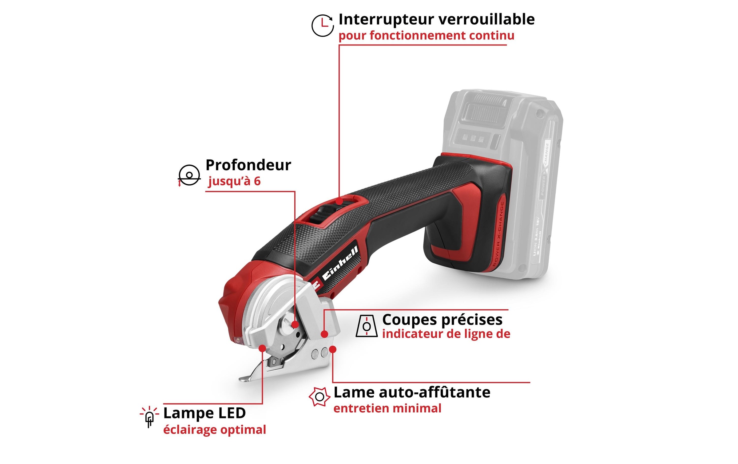 Einhell Akku-Kettensäge »Universalschneider TE-UC 18/6 Li - Solo« ohne Akku und Ladegerät