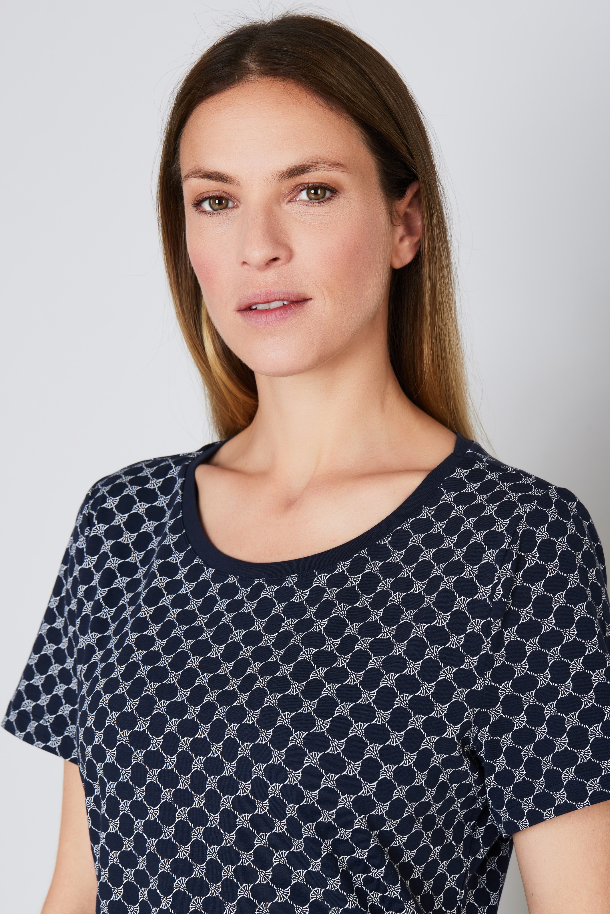 JOOP! Nachthemd »Cosy« Ohne Taschen mit Cornflower-Alloverprint