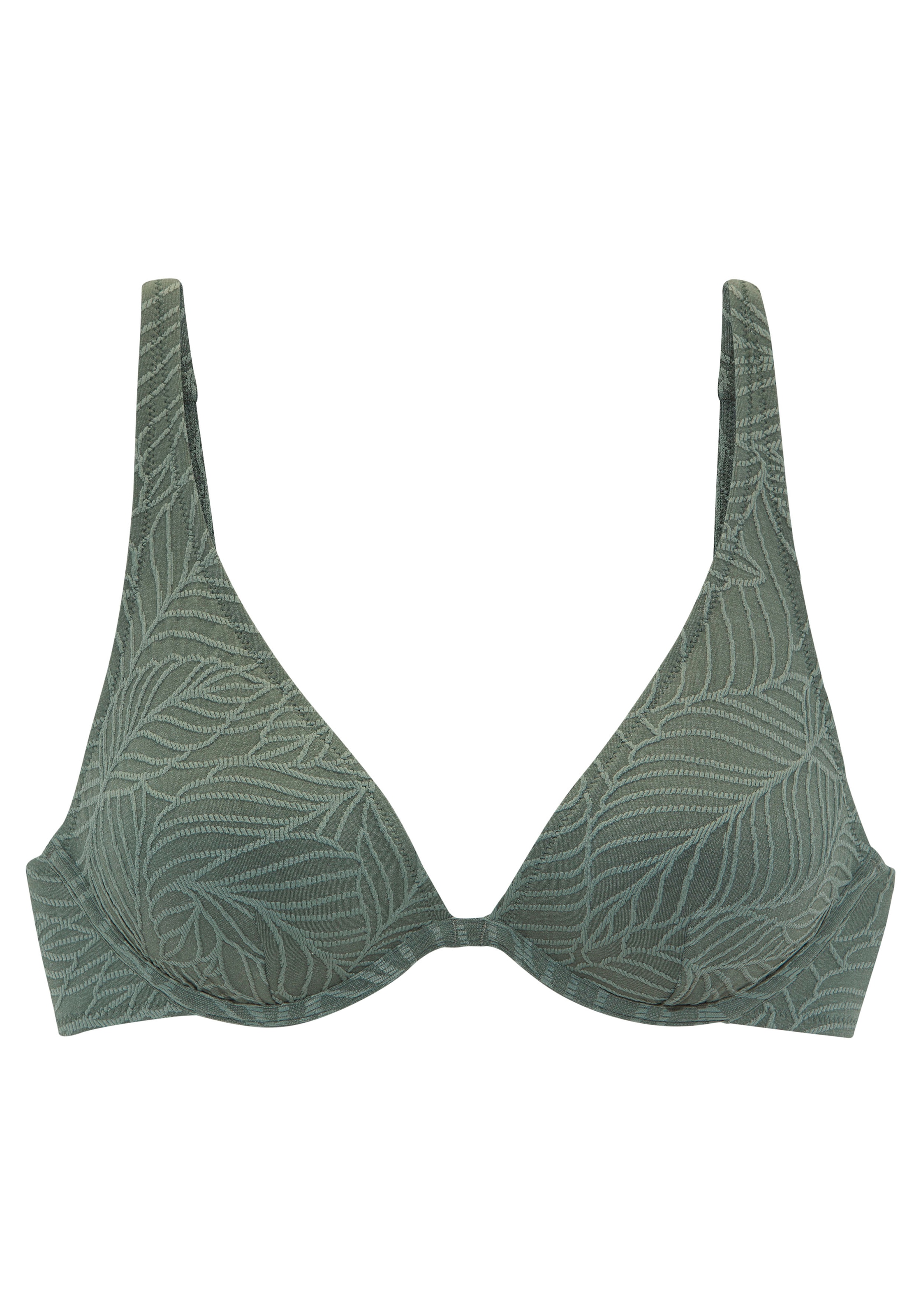 LASCANA Haut de bikini à armatures »Fay« en tissu structuré élégant
