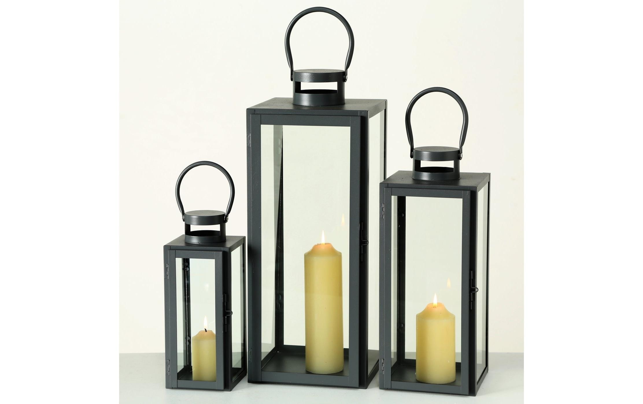 BOLTZE Lanterne à bougie »Arana 3-teilig«