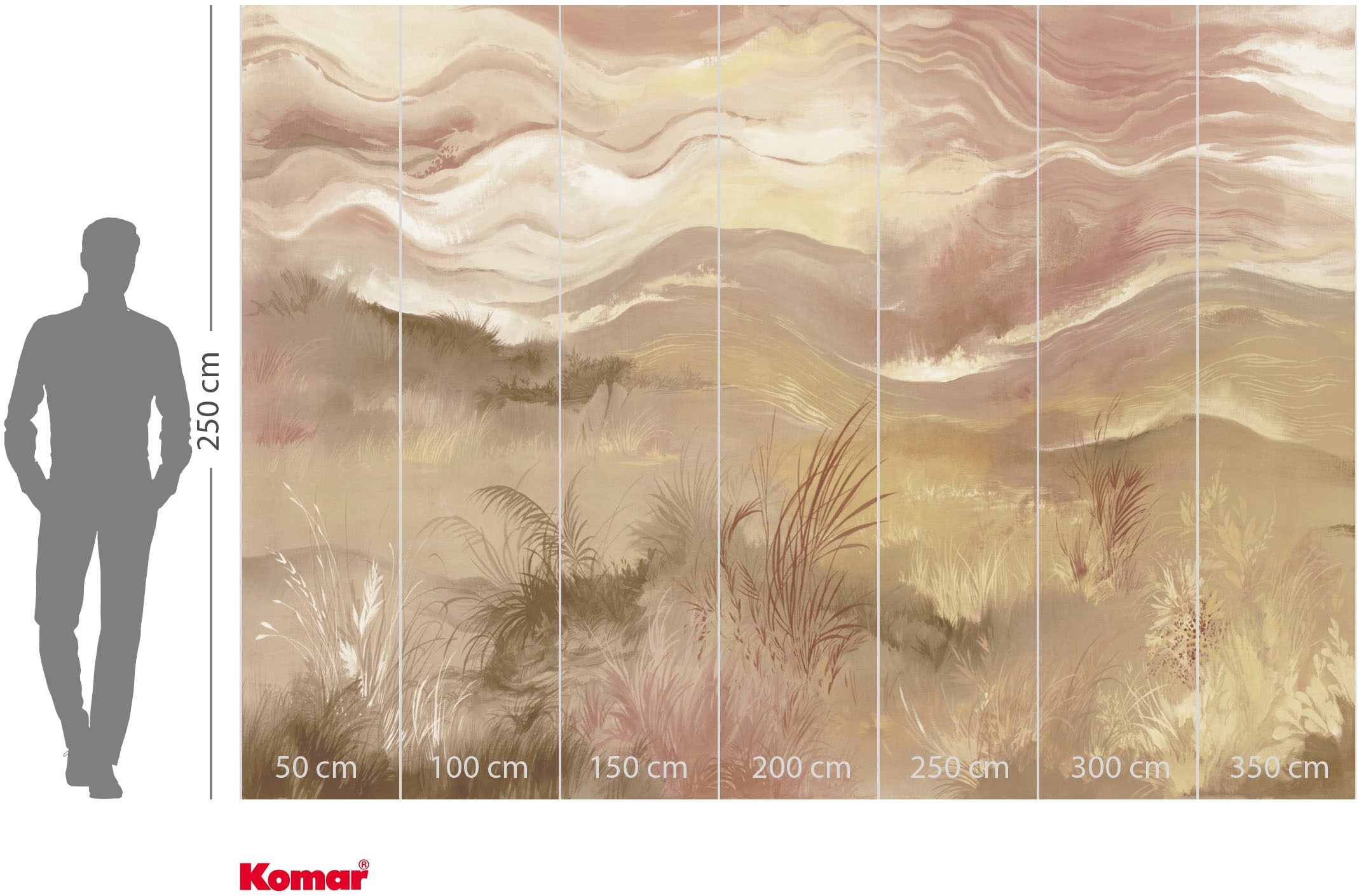 Komar Fototapete »Vlies Fototapete - Sunset Spray - Grösse 350 x 250 cm« Motiv | bedruckt glatt