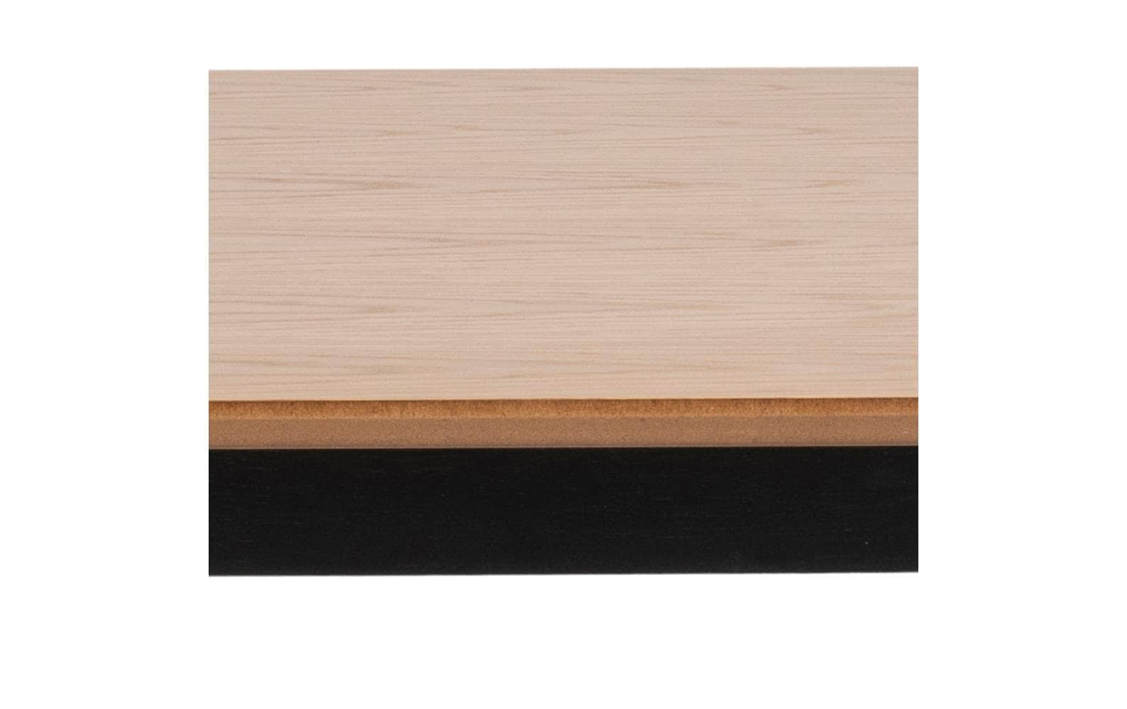 AC Design Table de salle à manger »Roxby 120 x 80 x 76 cm, Nature/Schwarz«