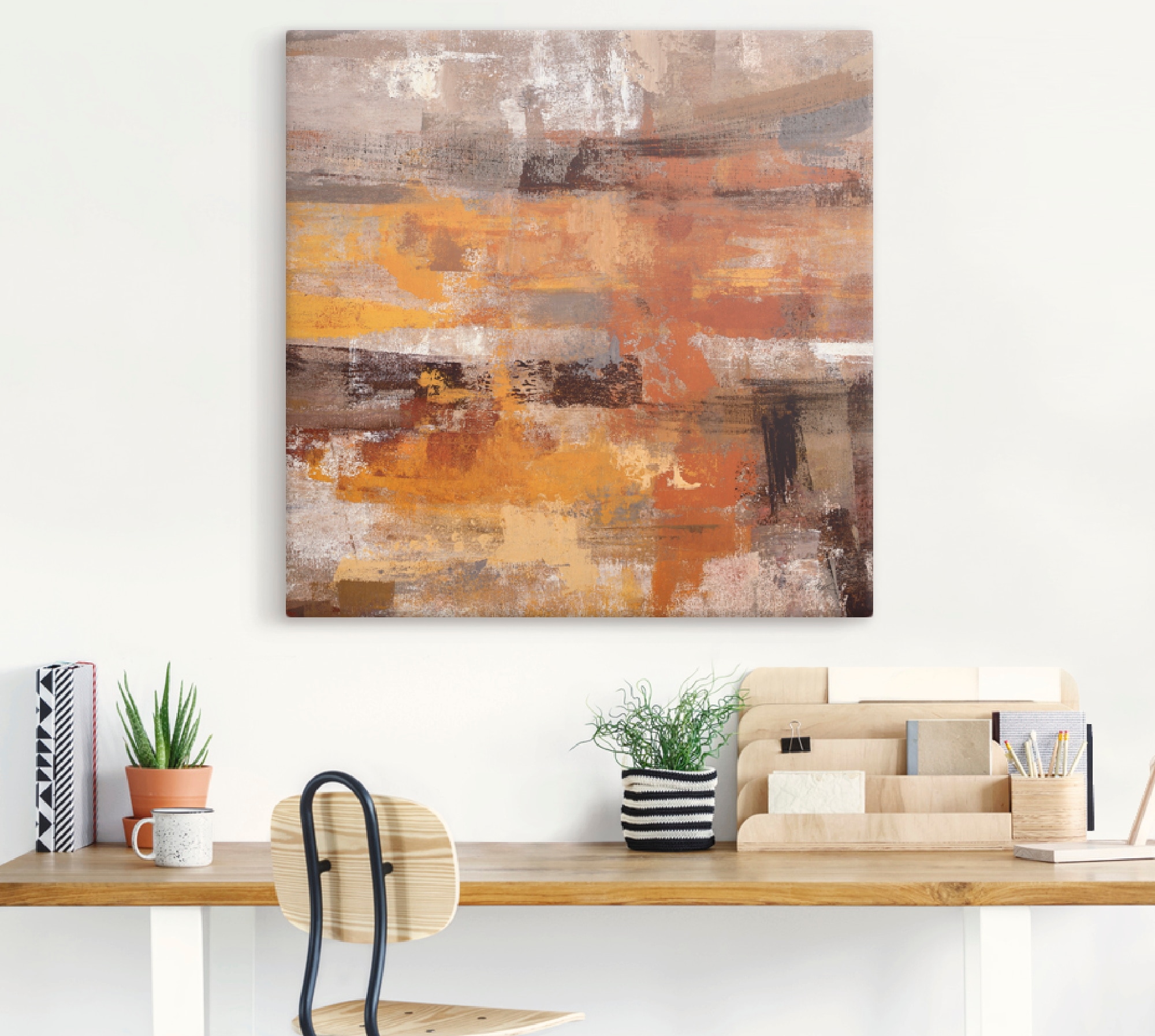 Artland Leinwandbild »Mojave-Strasse« Gegenstandslos 1 Stk. tlg. auf Holzrahmen gespannt