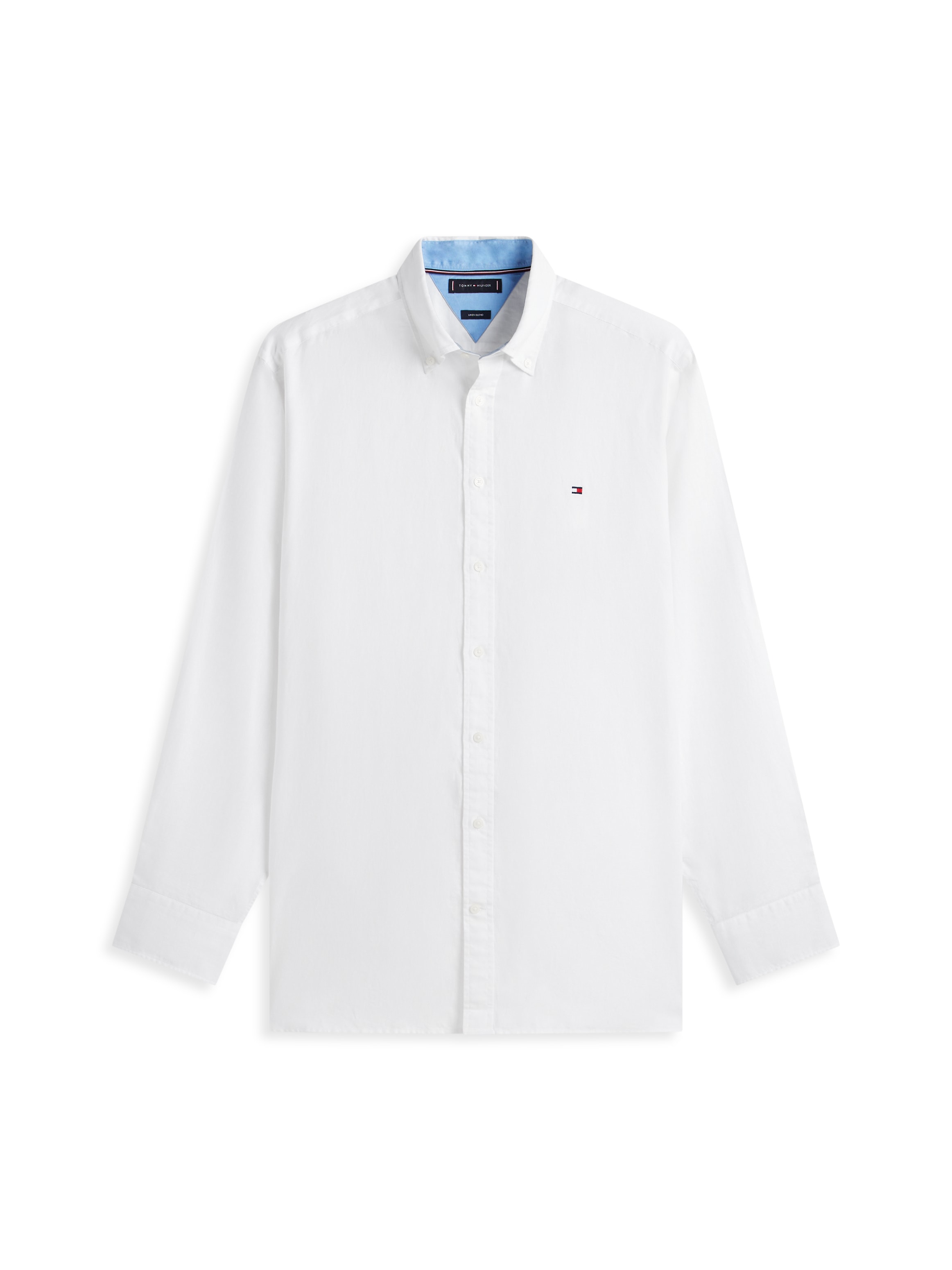 Tommy Hilfiger Big & Tall Langarmhemd »BT- LINEN« Grosse Grössen Regular Fit Button-down-Leinenmix