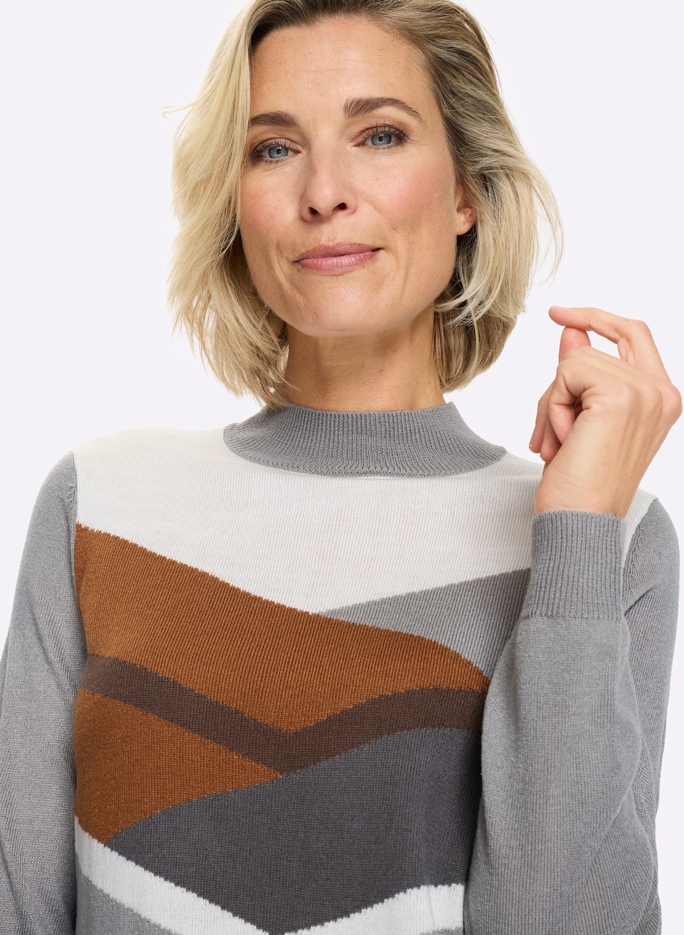 Classic Basics Pull à col montant »Langarm-Pullover«