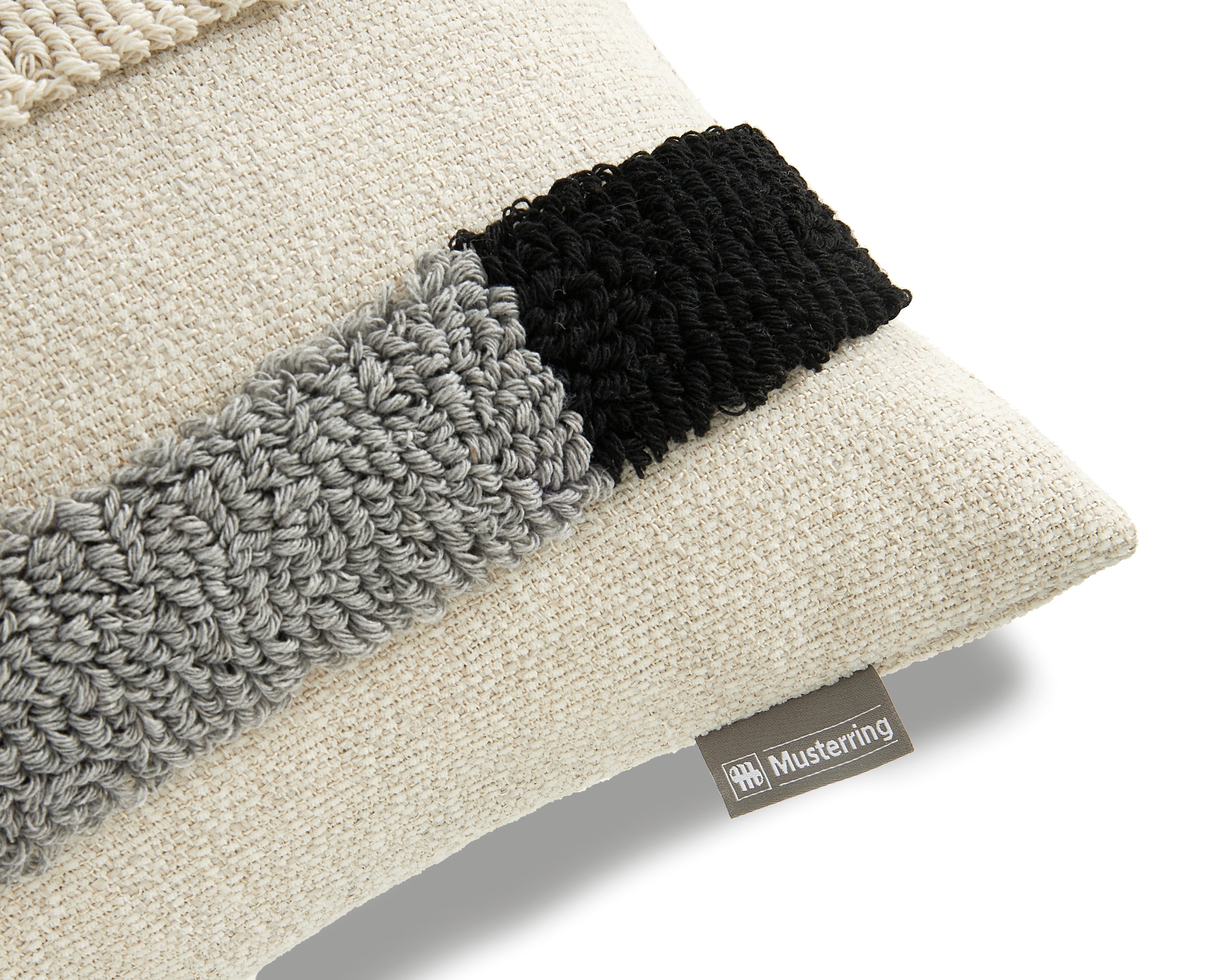 Musterring Coussin décoratif »Rythm« mit aufgestickten 3D-Streifen