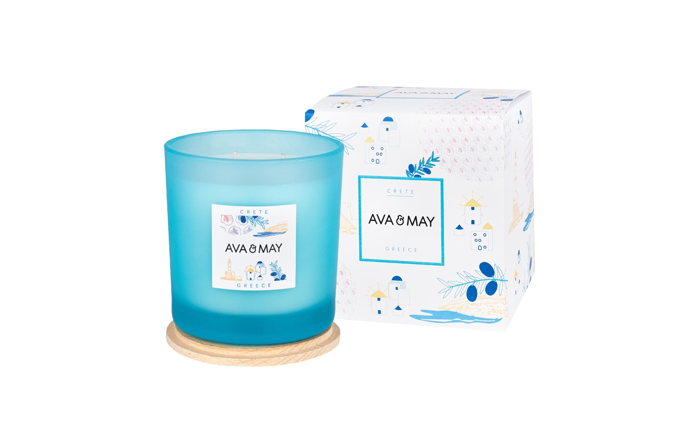AVA & MAY Bougie parfumée »Crete 500g«