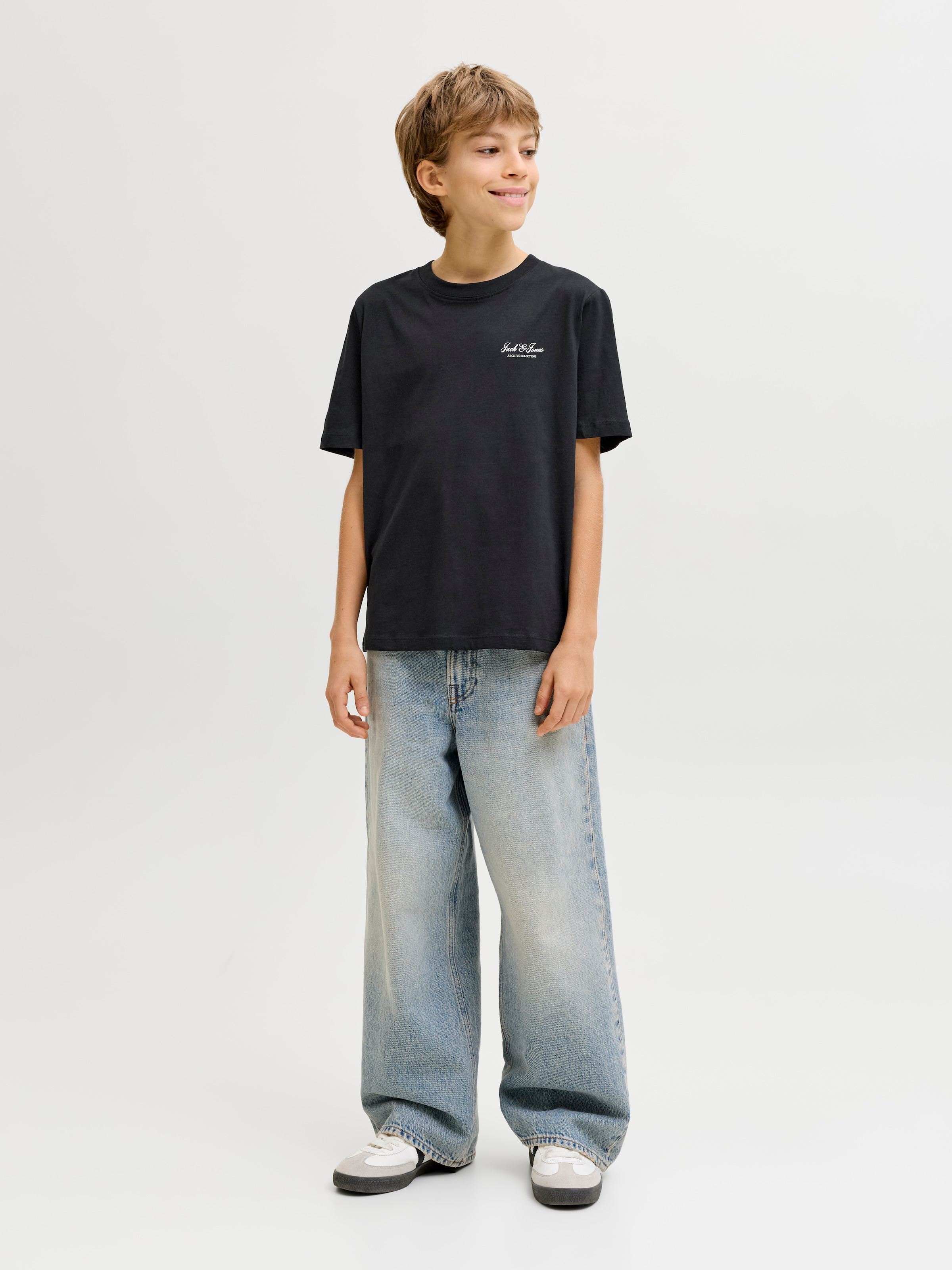 Jack & Jones Junior Rundhalsshirt »JJEARCHIVE GRAPHIC TEE SS ONECK NOOS JNR« Baumwolle, relaxed fit