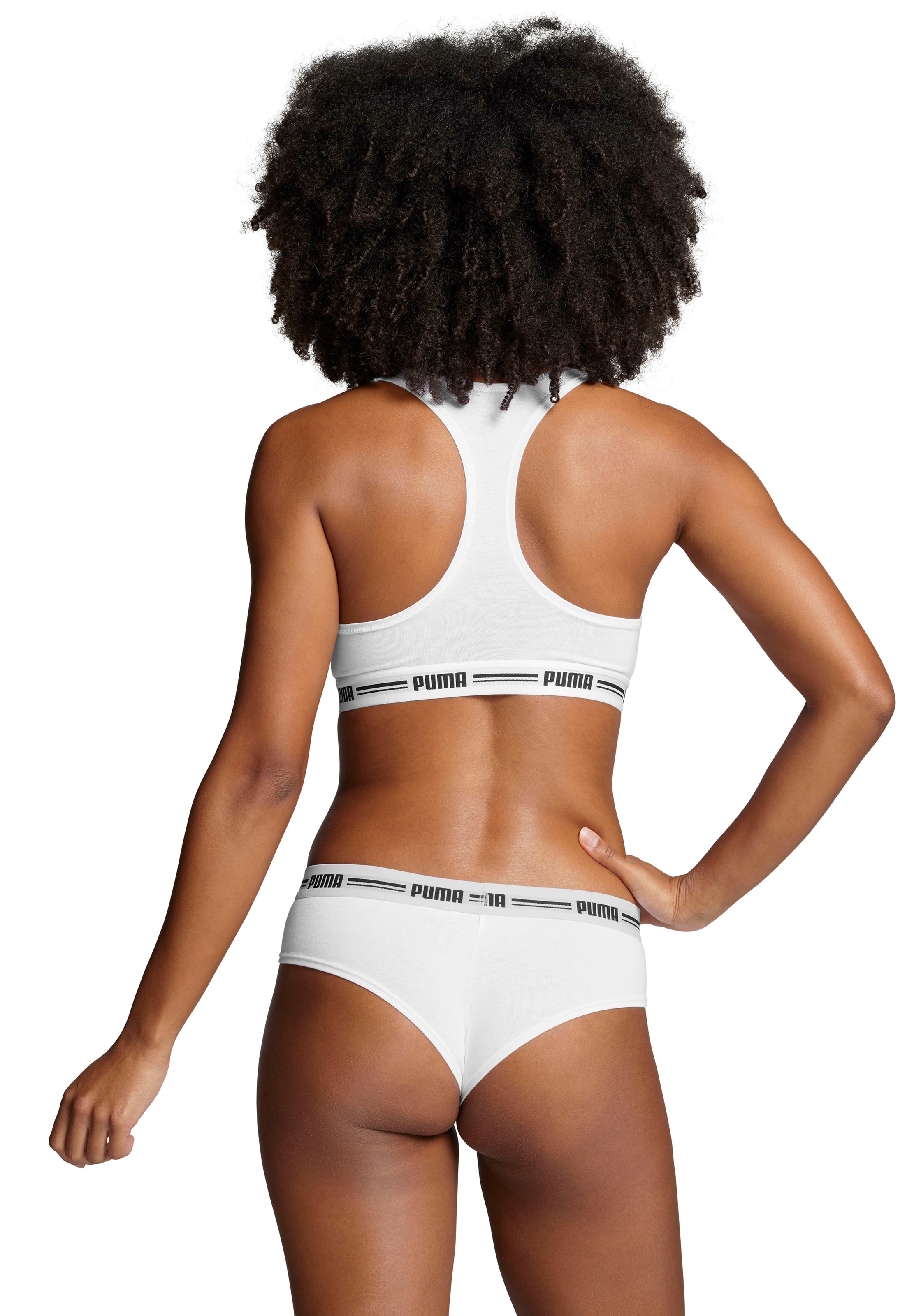 PUMA Slip brésilien »PUMA WOMEN BRAZILIAN 2P HANG« 2er Pack,  mit weichem Logobündchen