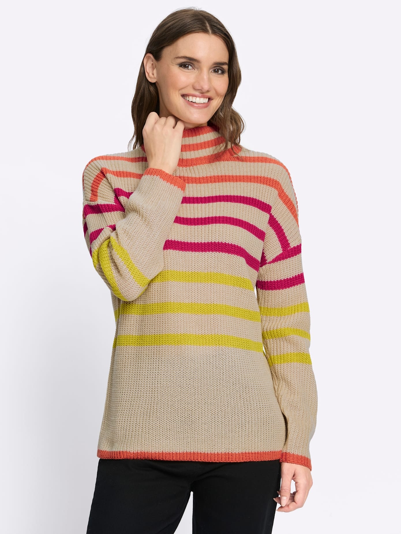 Classic Basics Pull à col montant »Stehkragen-Pullover«