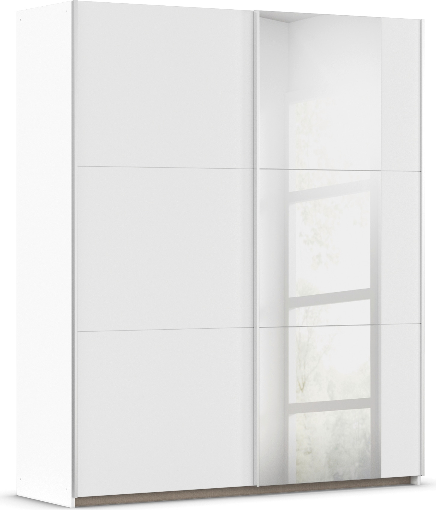 rauch Schwebetürenschrank »Kleiderschrank Schrank Garderobe  AURELIO« 3 Ausstattungen BASIC/CLASSIC/PREMIUM (inkl. SOFT-CLOSE-FUNKTION),  zeitloses Design, viele Farben, Breiten 175/218/261 cm MADE IN GERMANY
