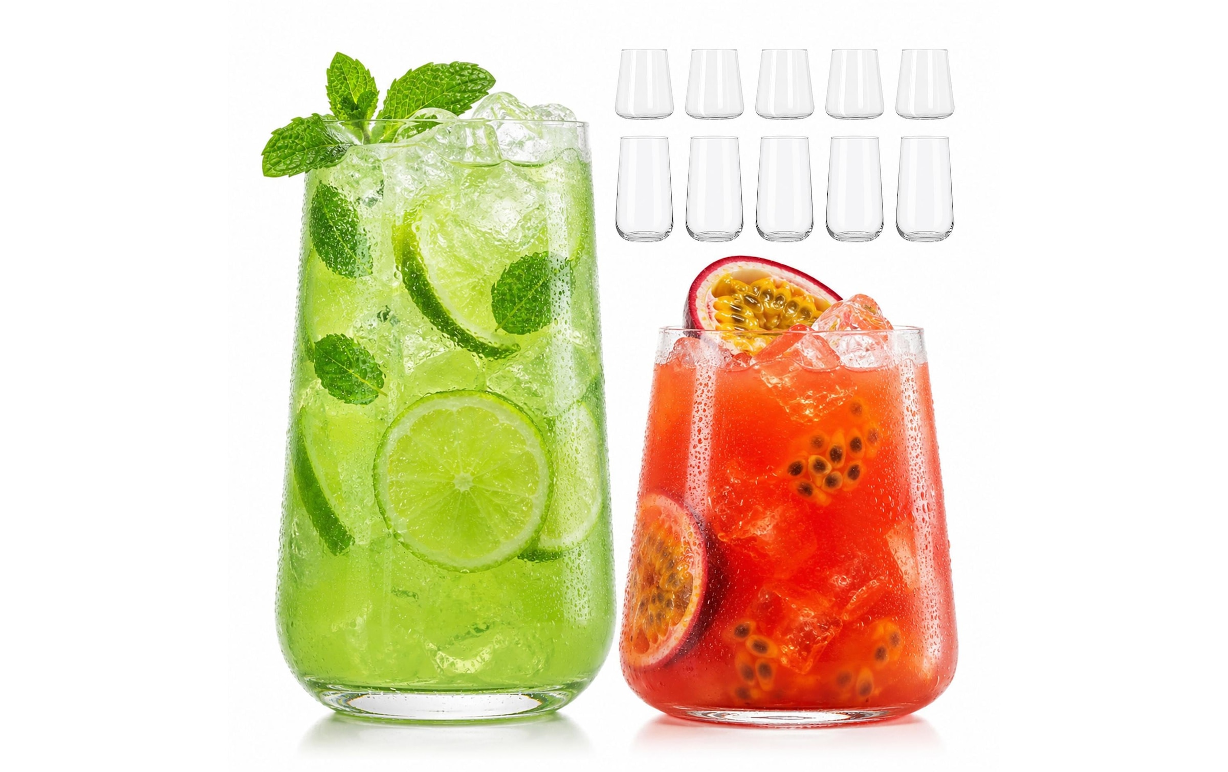 relaxdays Gläser-Set »550 ml, 12 Stück« Spülmaschinenfest
