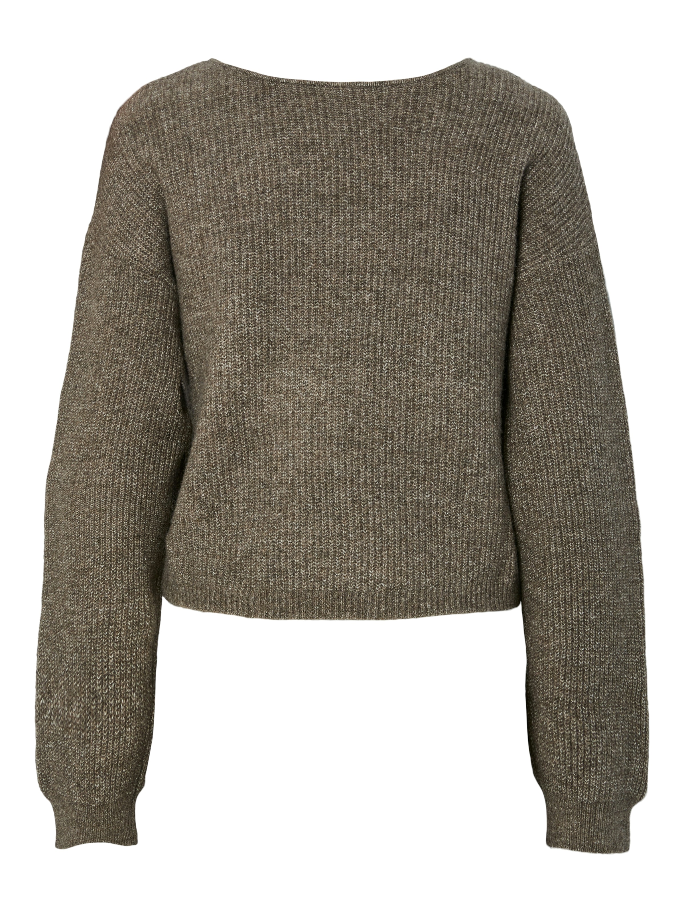 pieces Pull enveloppant »PCSILLY LS REV WRAP KNIT NOOS BC« im Wickeldesign