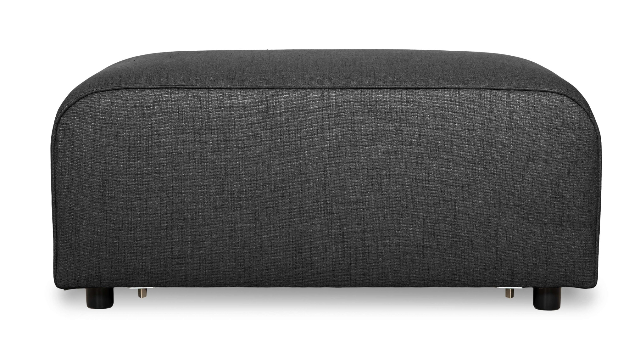 GOODproduct Tabouret rembourré »Naddine« 60x96 cm, tissu structuré effet mélange, avec suspension ondulée