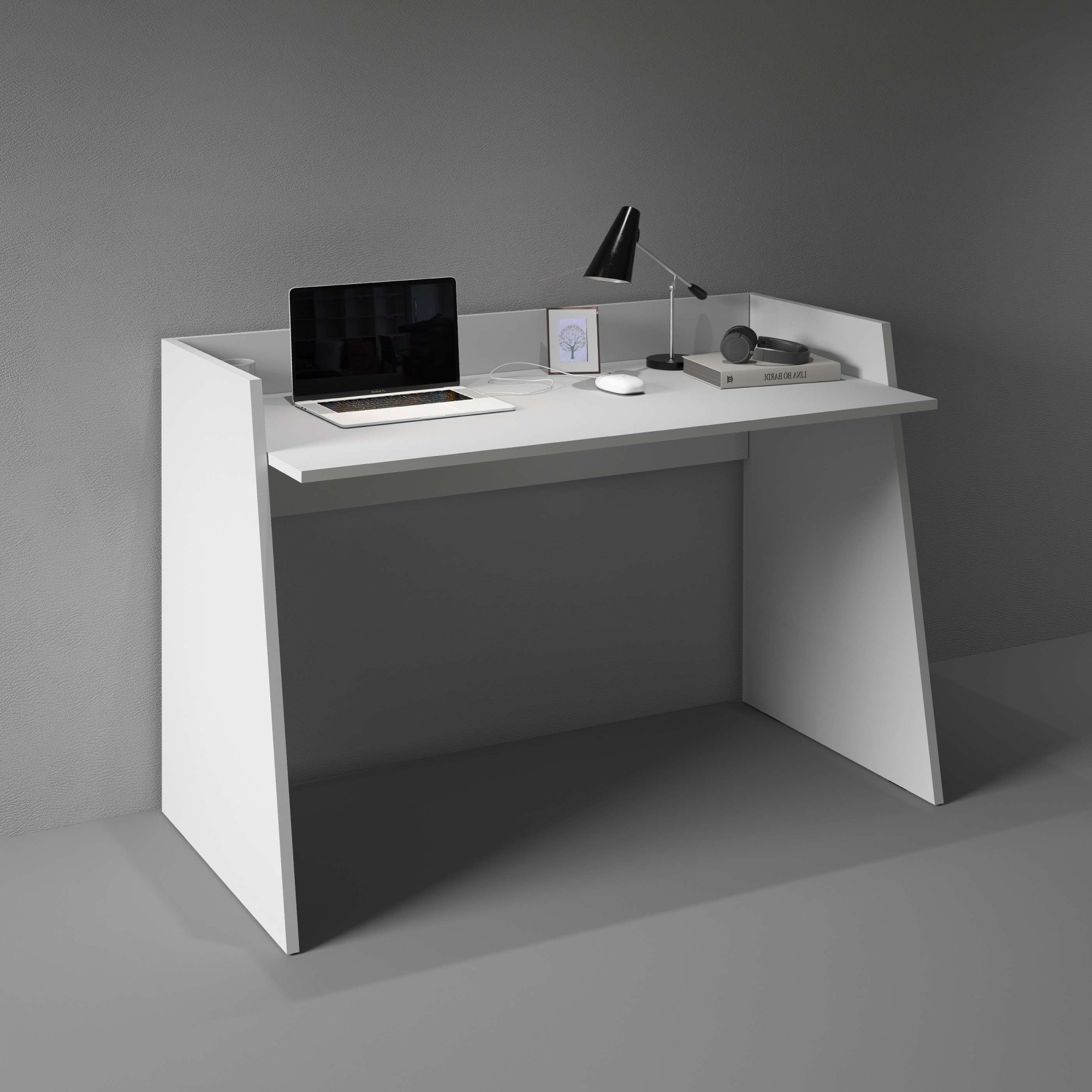 Home affaire Bureau »Vega, Schreibtisch, kleiner Computertisch, Bürotisch für Büro« 1 cuis tlg. mit 2 Diagonalseit, Arbeitsplatte Breite 100 cm