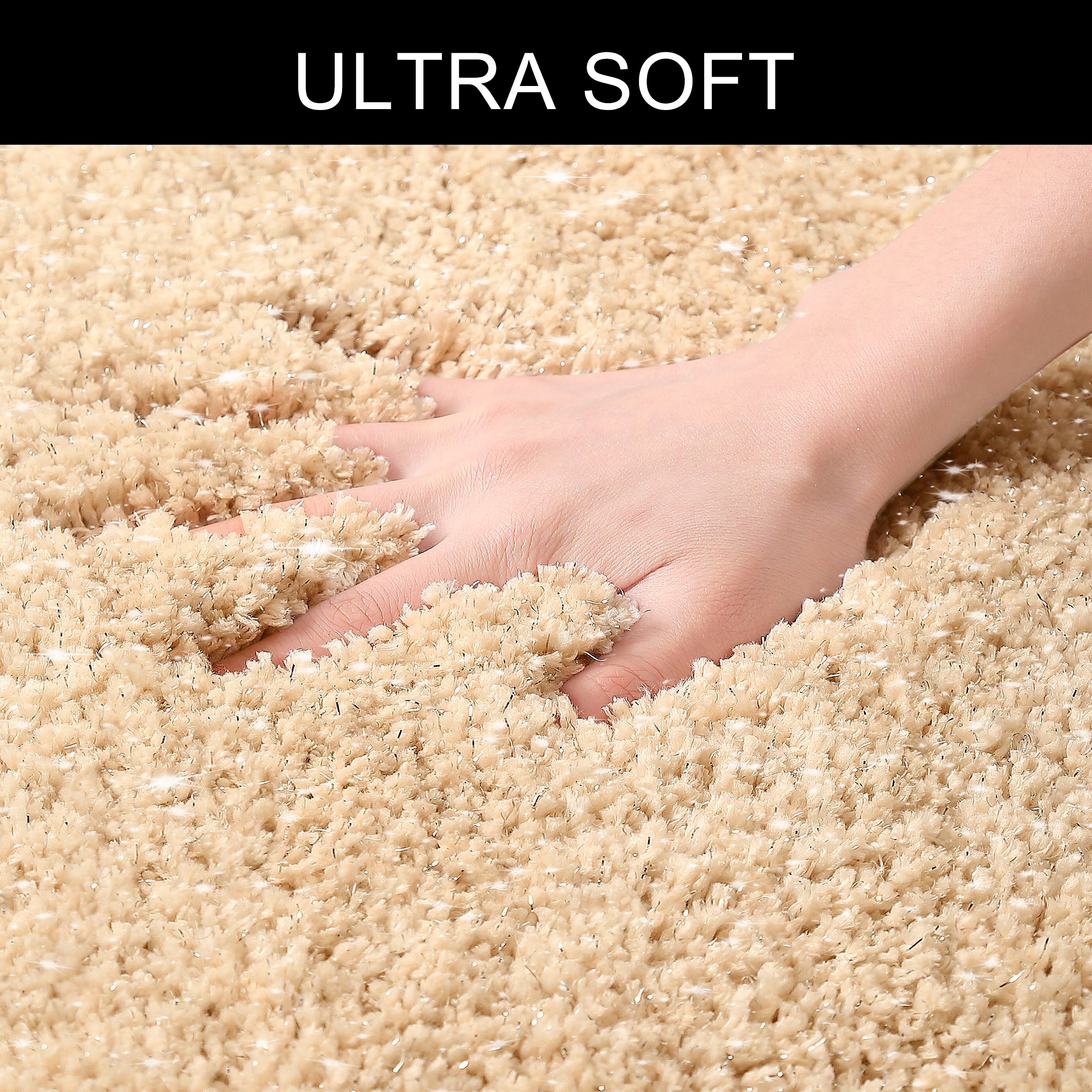 my home Tapis de bain »Glitzer, Badvorleger, Badezimmer Teppich« Höhe 30 mm Badteppich, Akzente durch Glitzer-Garn