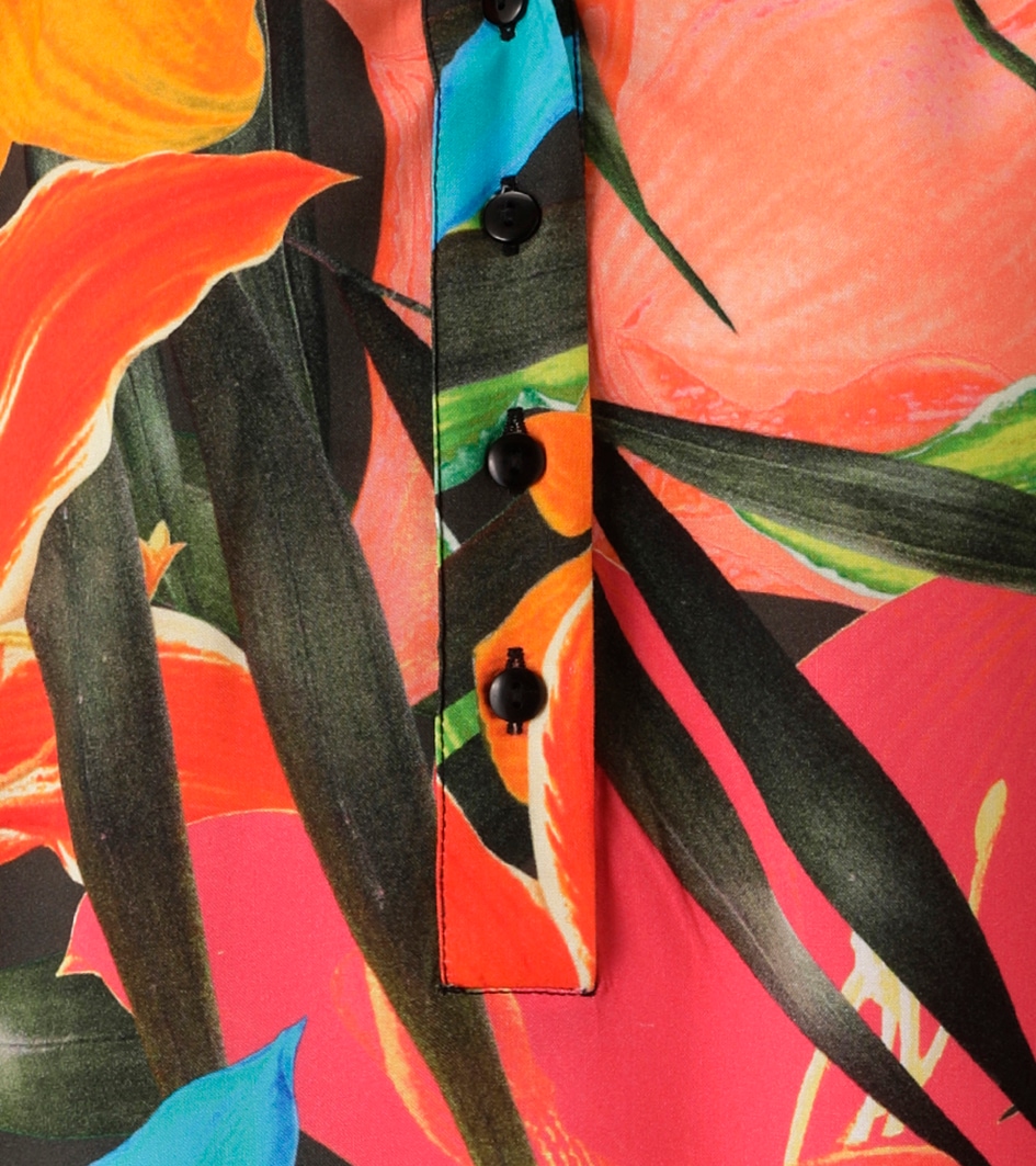 Aniston CASUAL Schlupfbluse mit farbenfrohen, grossflächigen Blüten bedruckt - NEUE KOLLEKTION