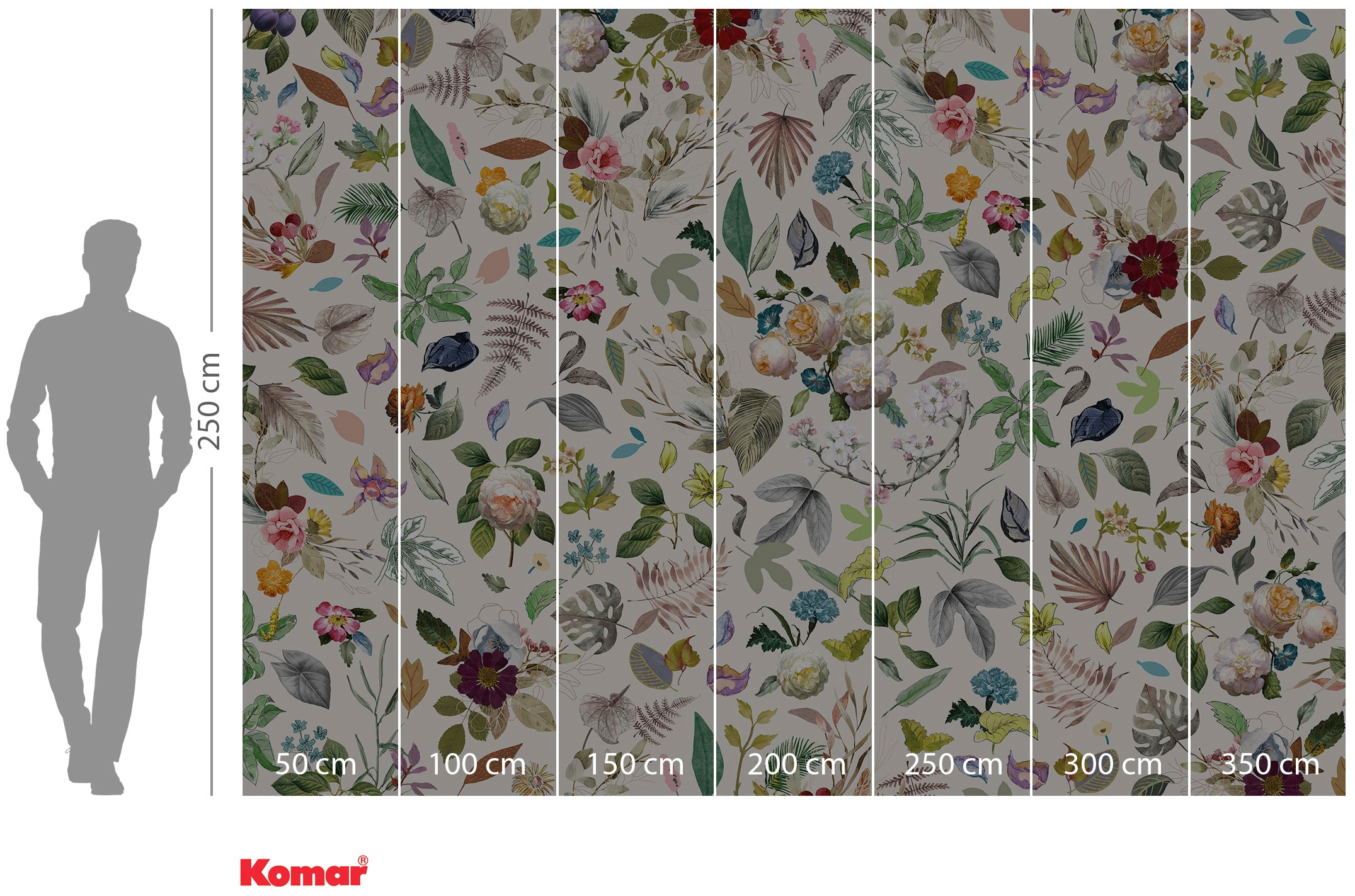 Komar Papier peint intissé »Digitaldruck Vlies -  Les Quatre Saisons - Grösse 350 x 250 cm« imprimé Wohnzimmer, Schlafzimmer