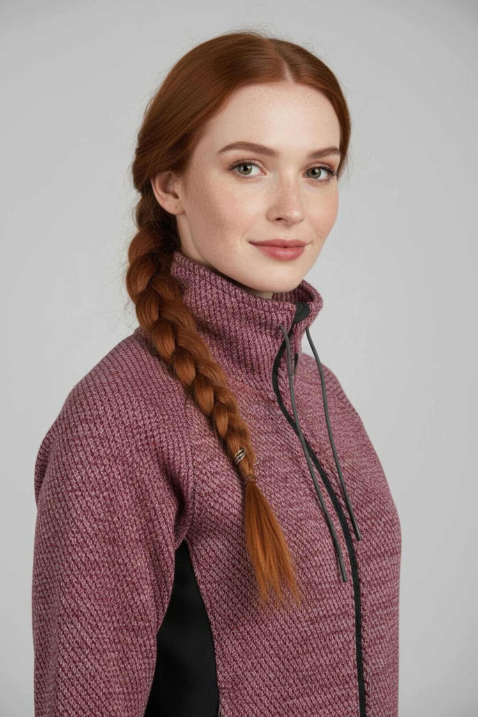 CMP Veste en laine polaire avec fermeture éclair, respirant, ourlet droit