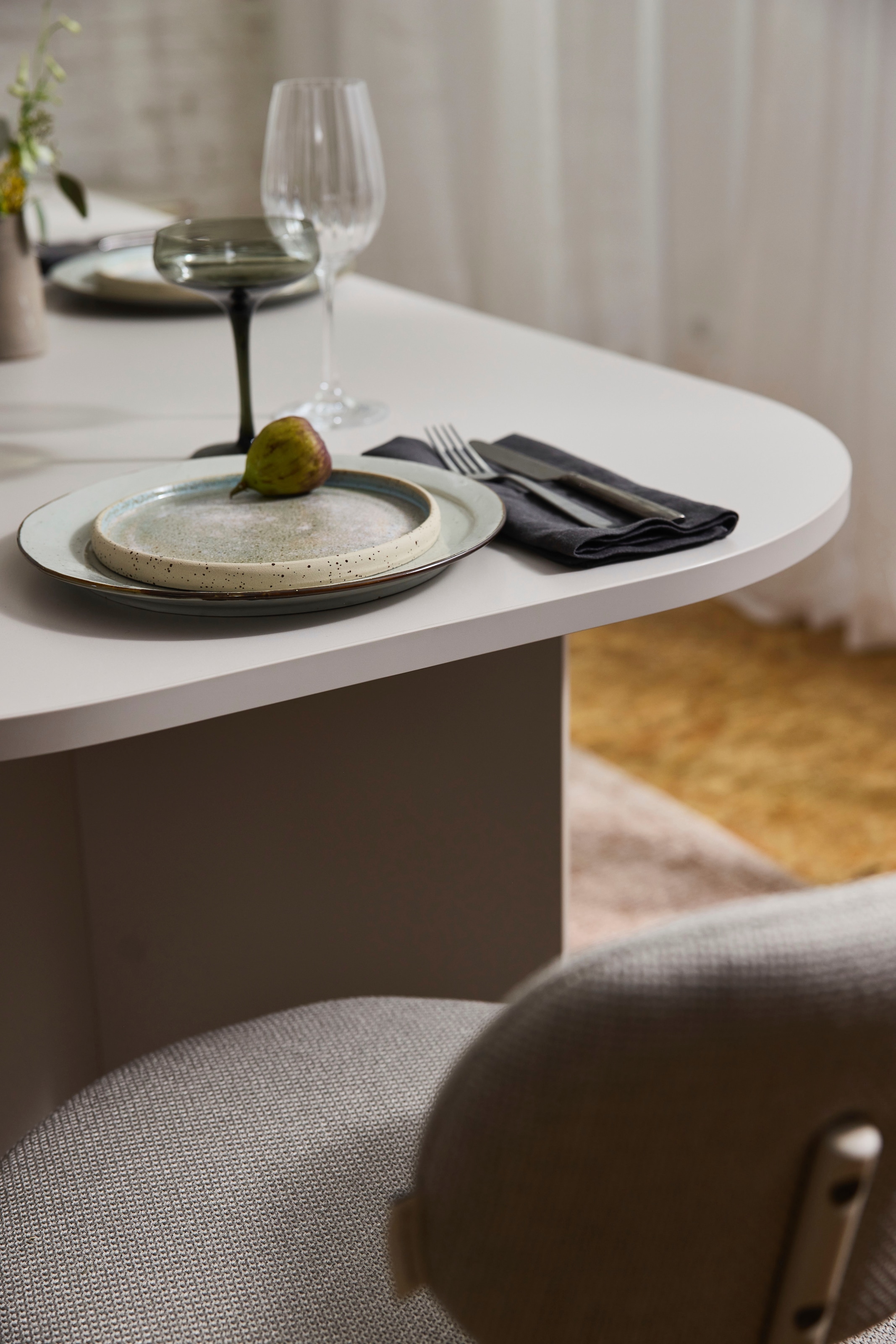 TOM TAILOR HOME Esstisch »ROUNDED TABLE« mit gerundeten Ecken. Fest 180 cm oder ausziehbar auf 260 cm