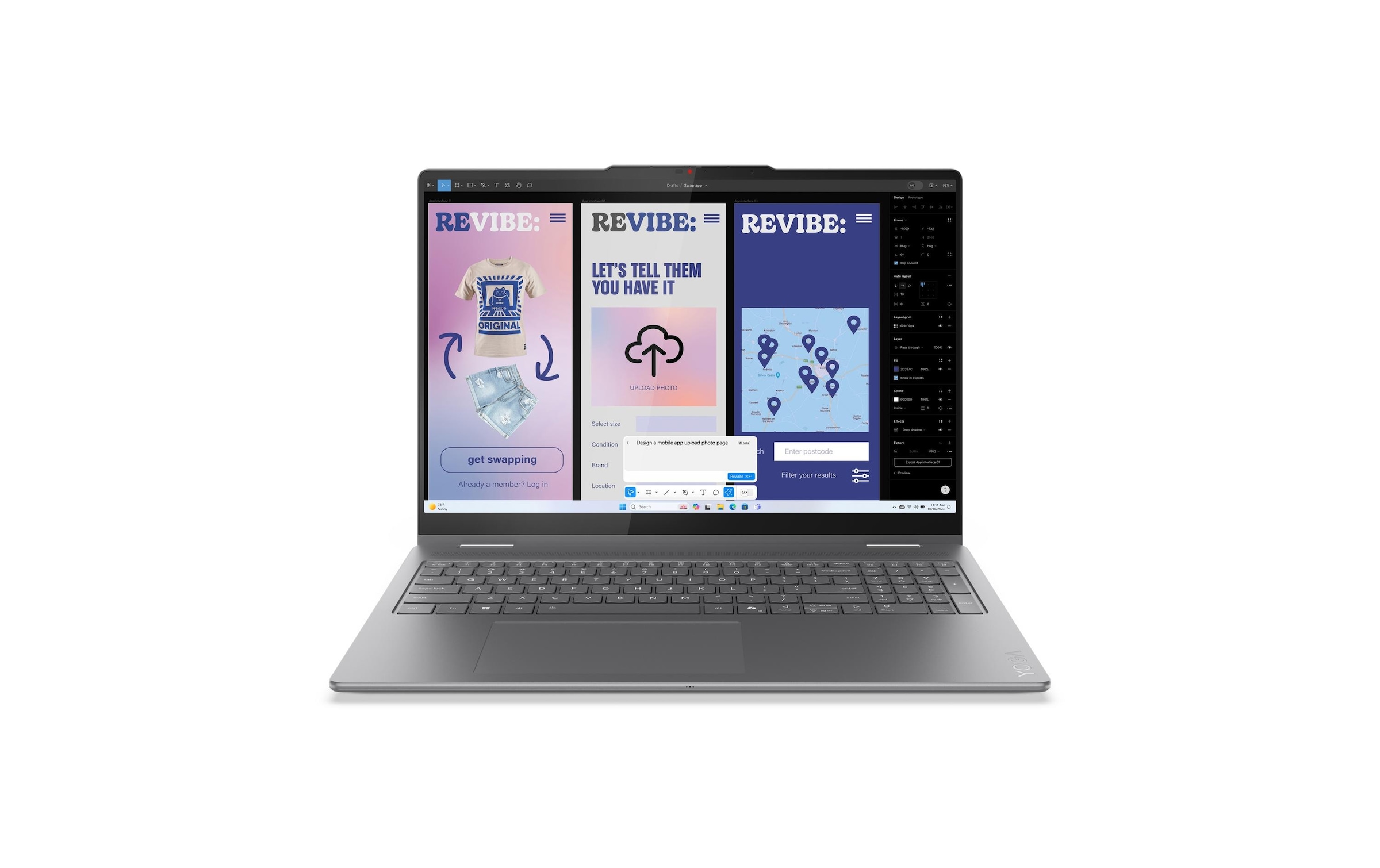 Lenovo Ordinateur portable »Notebook Yoga 7 2-in-1 16ILL10 Copilot+ PC (Intel)« / 16 ″ Intel Core Ultra 7 1.000 Go SSD NPU intégrée (Neural Processing Unit)