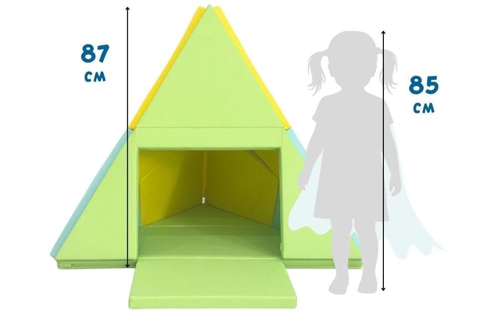 alldoro Spielmatte »3-in-1 faltbar zu Tipi-Zelt und Boot 182 x 105 cm«