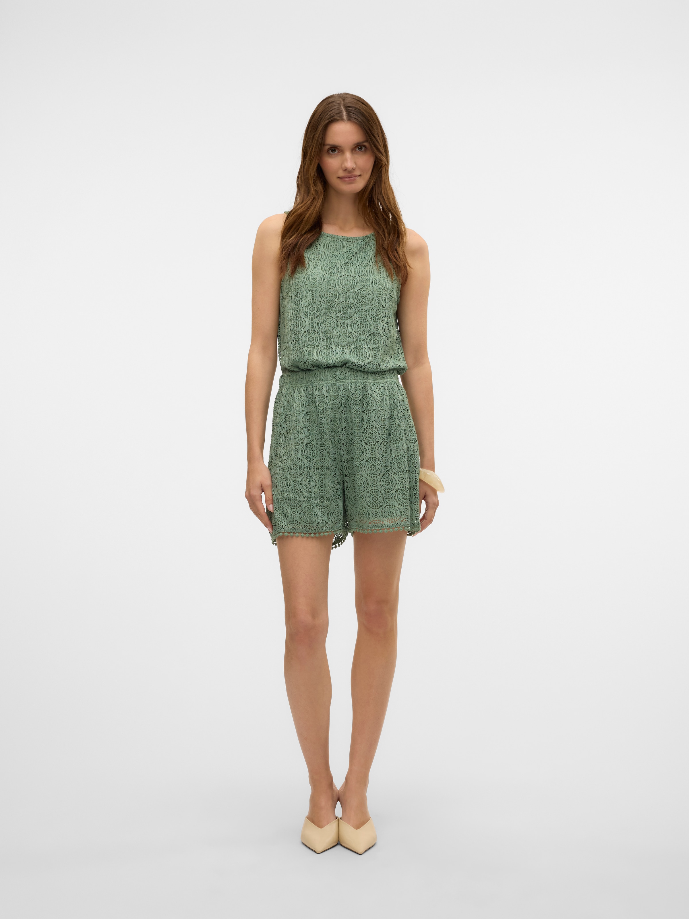 Vero Moda Top en dentelle »VMMAYA TANK TOP JRS VO« mélange de matériaux, coupe régulière