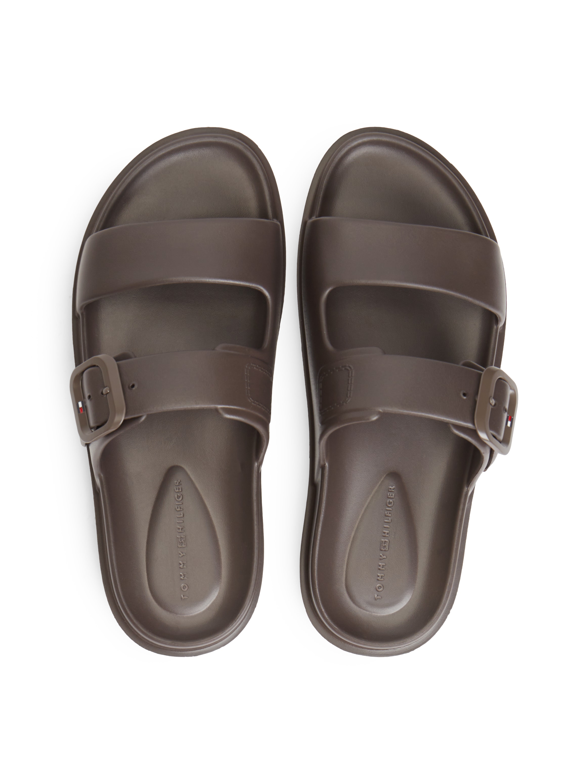 Tommy Hilfiger Pantolette »TH MOLDED SUMMER SANDAL«  chaussure d'été avec couture décorative latérale
