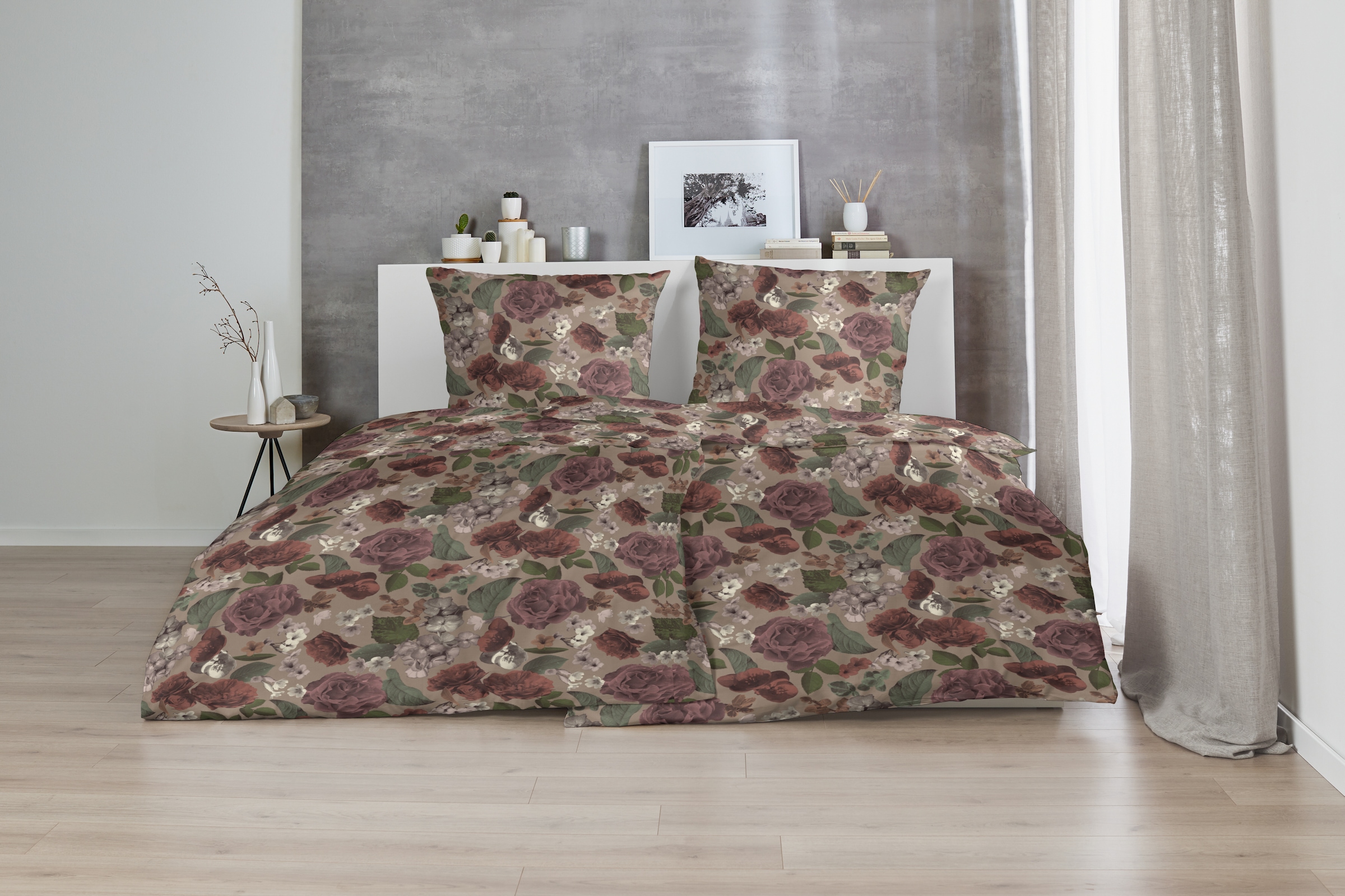 Primera Bettwäsche »Edelflanell-Bettwäsche Exciting« 2 Stk. tlg. mit einem aufregenden Blumenmuster