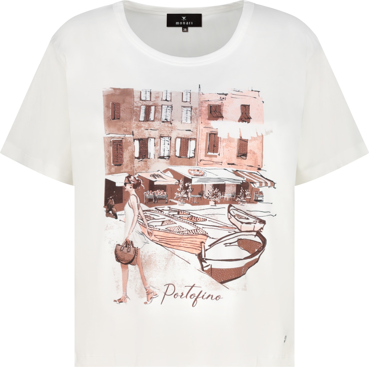 Monari T-Shirt »Shirt City« Regular fit mit City-Print
