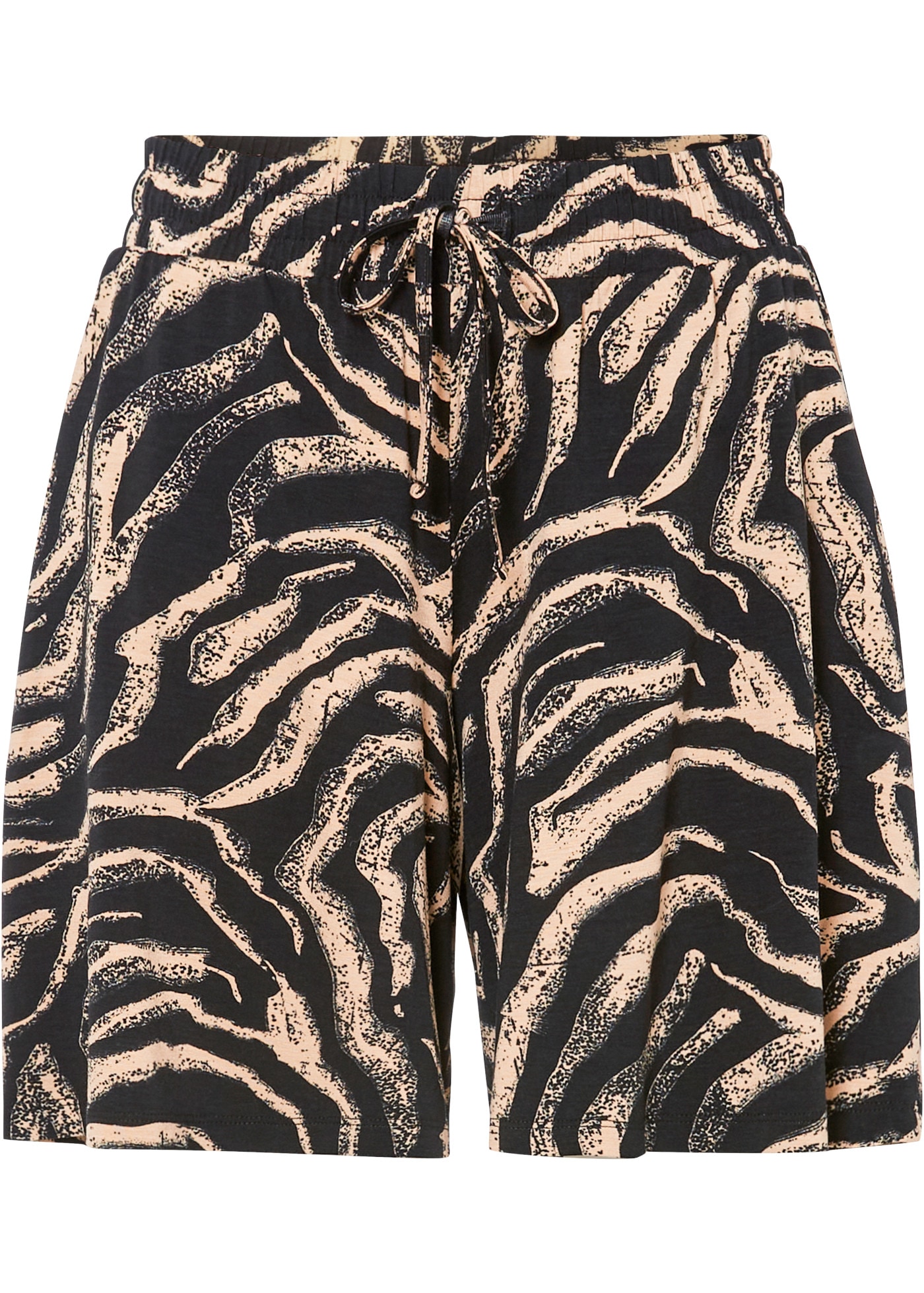 bonprix Short  avec ceinture confortable, coupe loose fit, en viscose