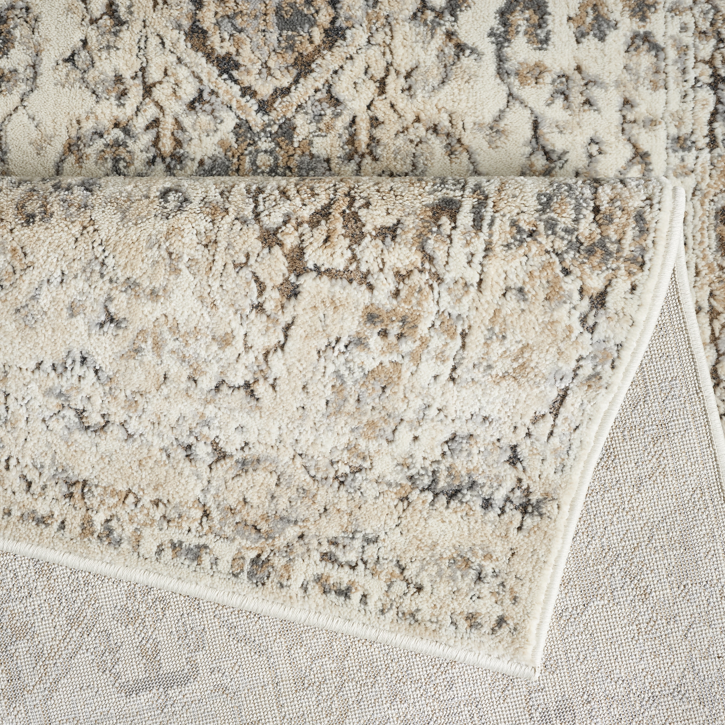 GOODproduct Tapis »Kylan, Hoch-Tief-Struktur, dezenter Glanz« Rectangulaire 9 mm Höhe Schrumpf-Garn-Effekt, im Vintage-Look, dichte Qualität, Wohnzimmer