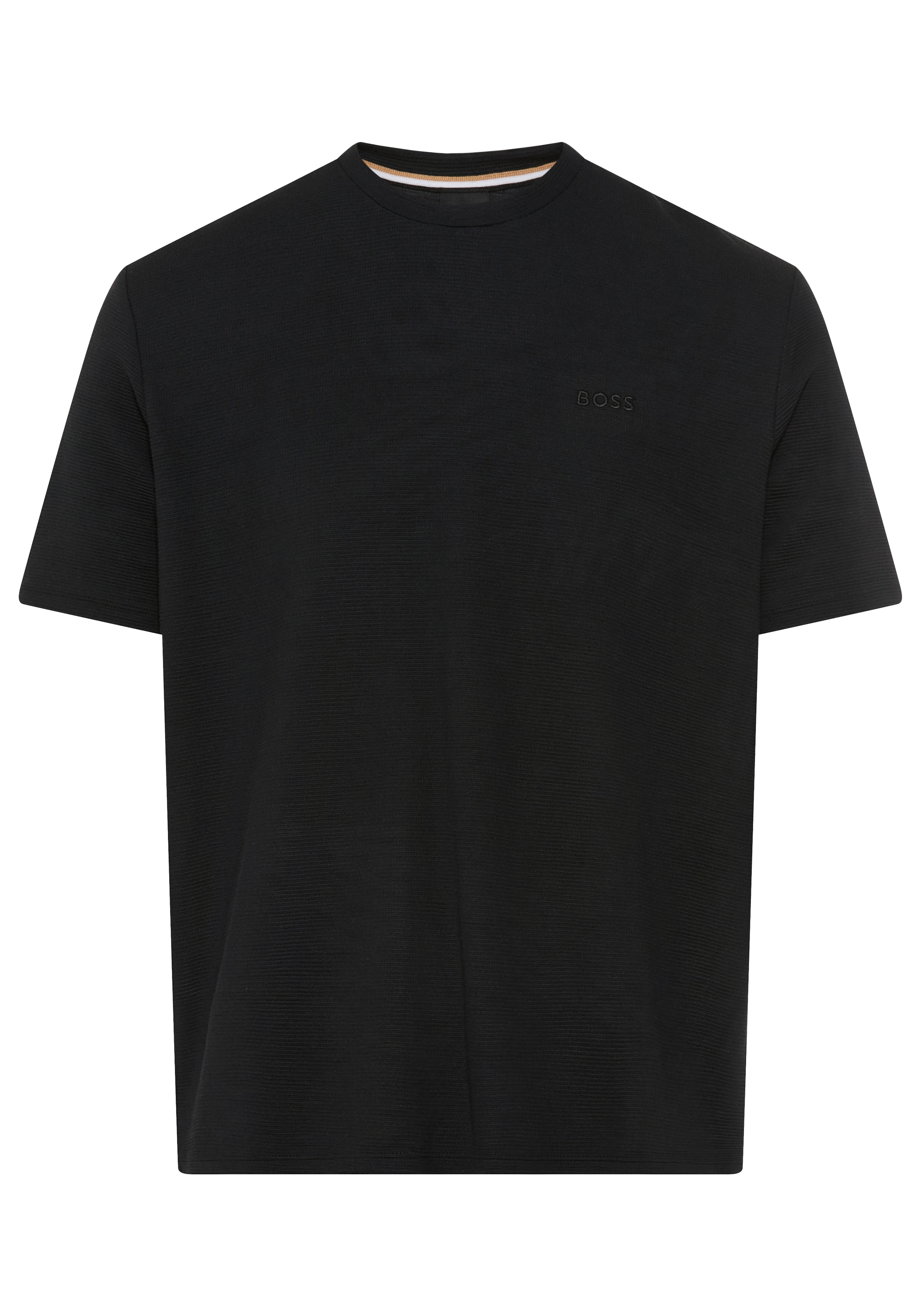 BOSS T-Shirt aus Ripp-Qualität, regular fit, Rundhals