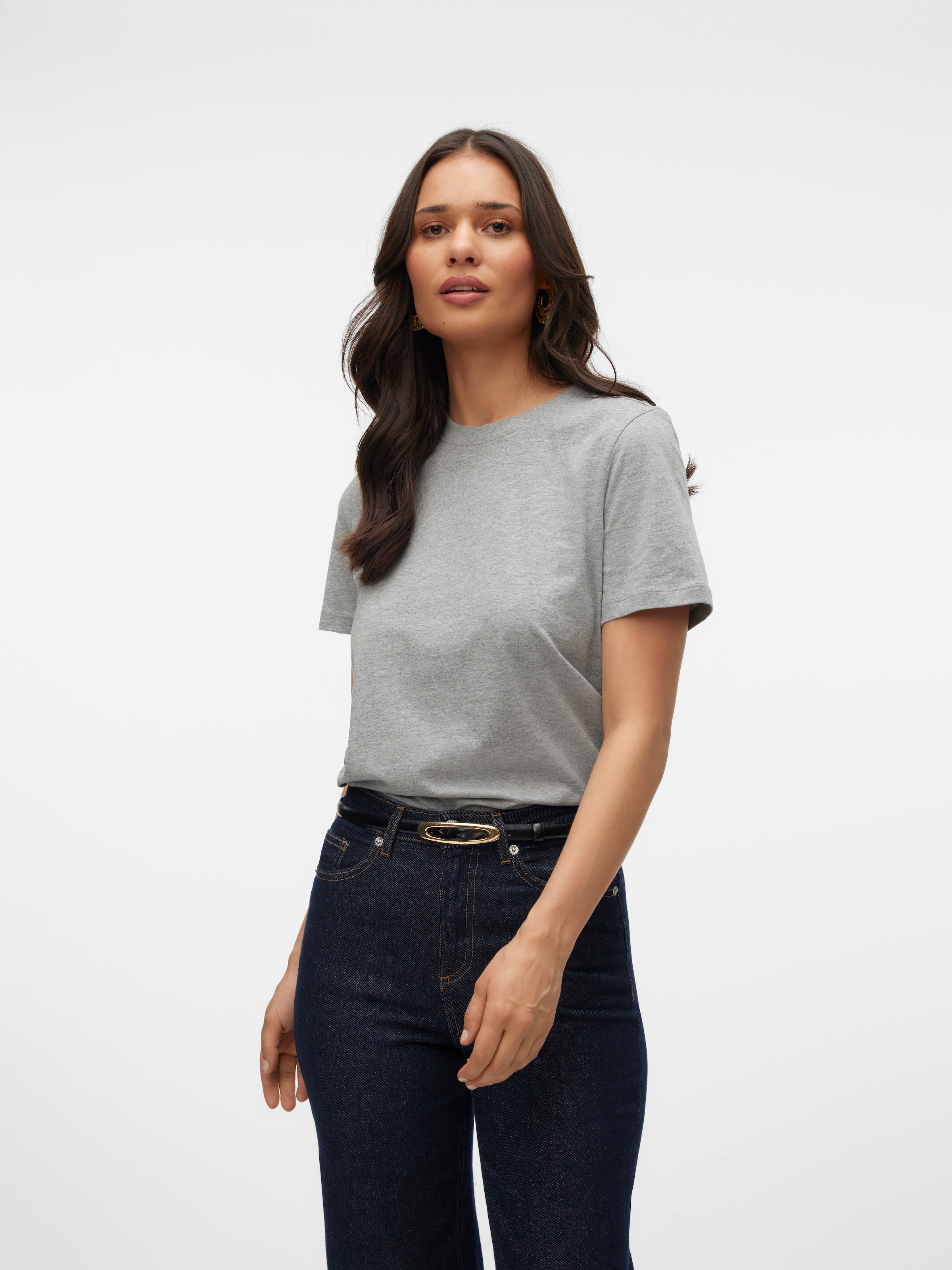 Vero Moda Kurzarmshirt »VMPAULINA SS T-SHIRT GA JRS NOOS« Baumwolle, regular fit