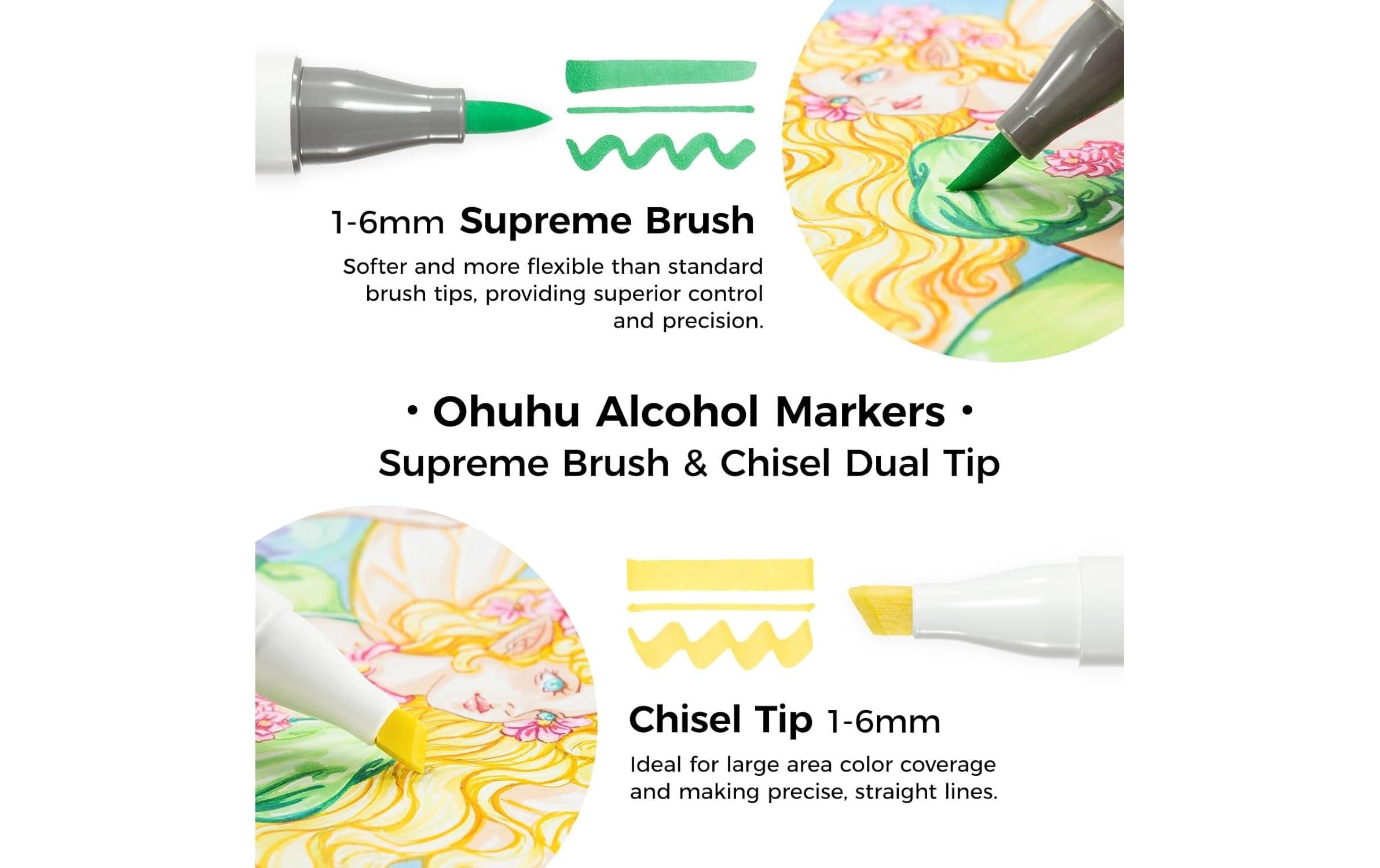   Marker »Ohuhu Honolulu Plus (24 Stk.) 24 Stück«