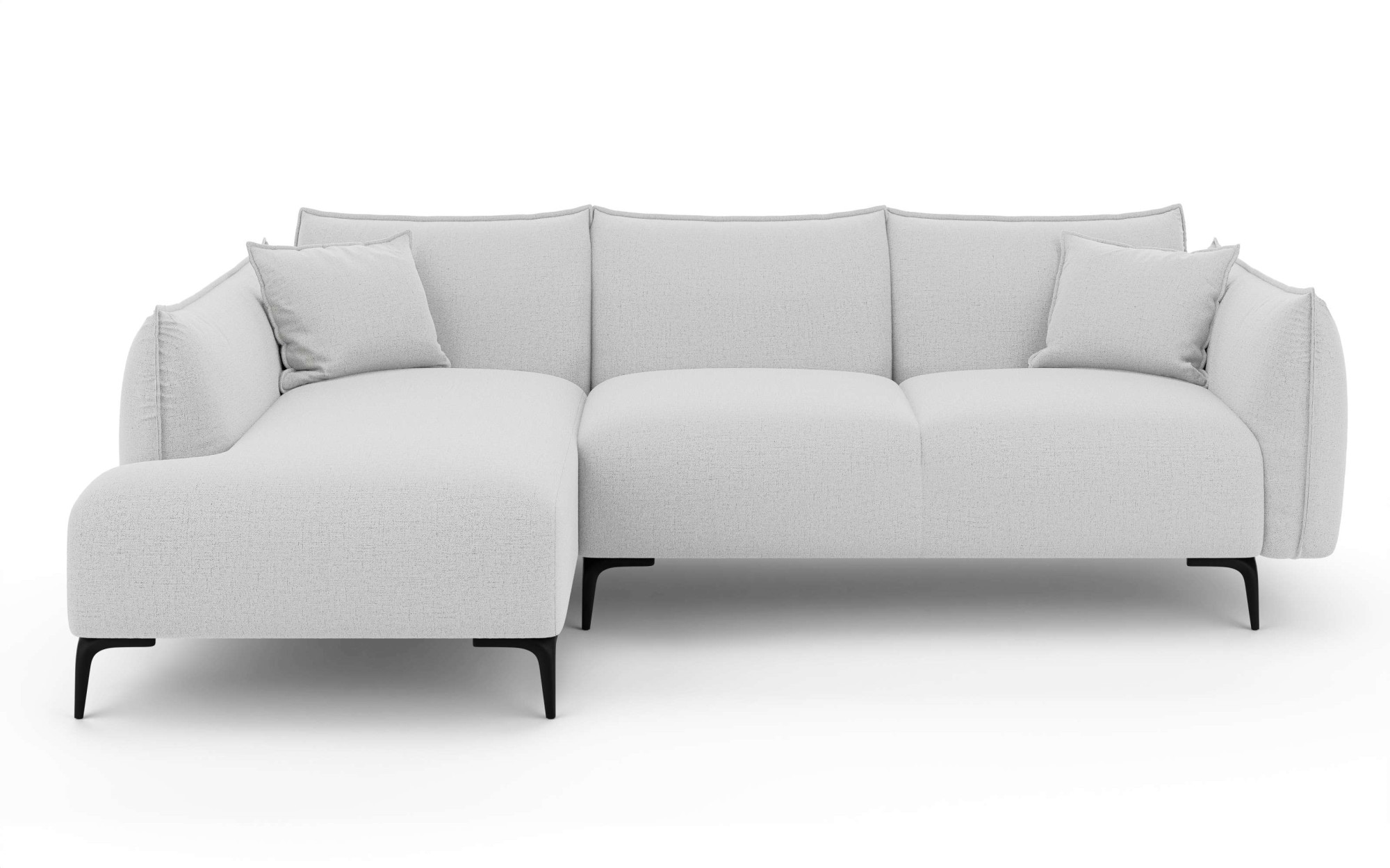 LeGer Home by Lena Gercke Canapé d'angle »Adelita mit Ottomane links oder rechts bestellbar, B/H/T 270/97/168« L-Form mit Wellenunterfederung, enthält 2 Zierkissen