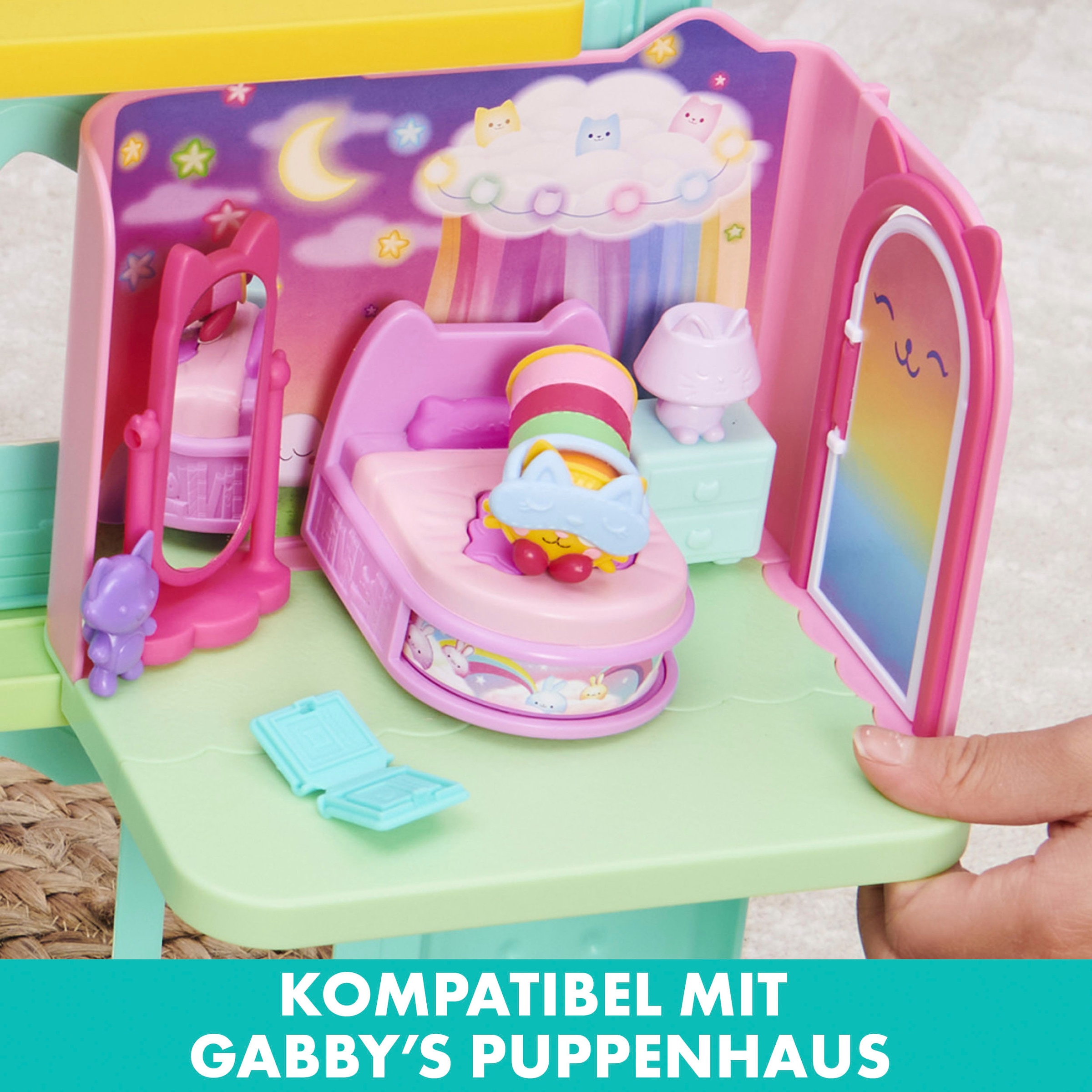 Spin Master Monde de jeu »Gabby's Dollhouse – Deluxe Room – Pillow Cat's Schlafzimmer«