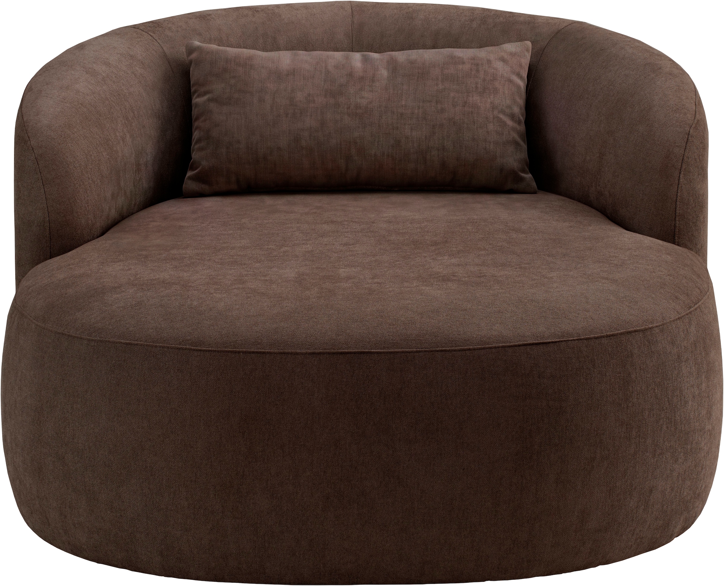 LeGer Home by Lena Gercke Fauteuil XXL »Yllara, moderner Lesesessel, Loveseat mit grosszügiger Sitzfläche« avec dossier courbé en velours ou structure