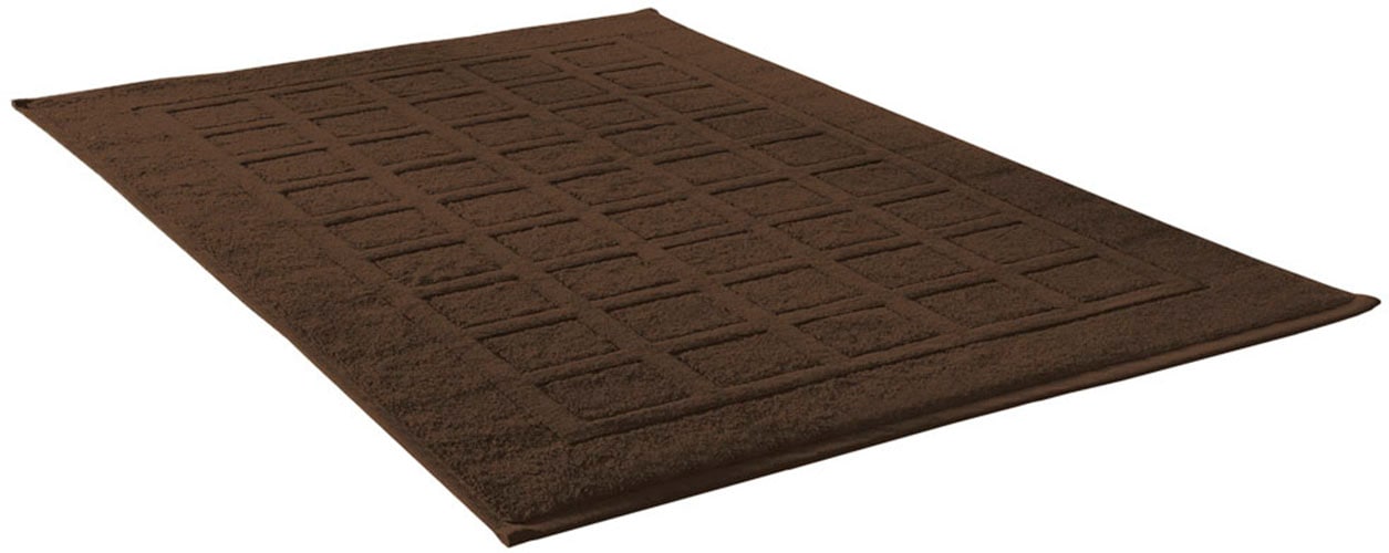 Dyckhoff Badematte »Planet« Höhe 3 mm beidseitig nutzbar | fussbodenheizungsgeeignet Baumwolle, 2er Set Hotelmatte