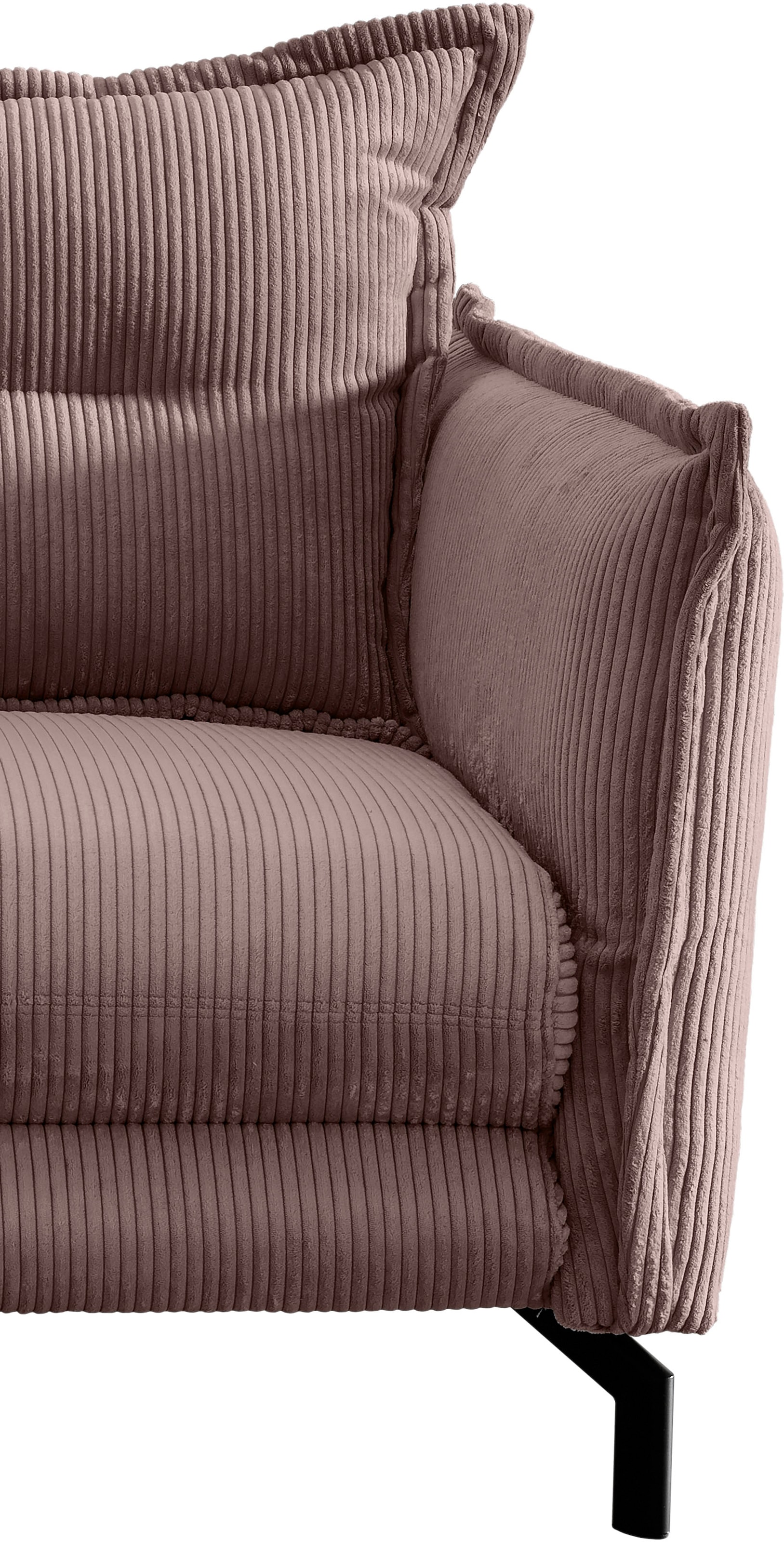 Home affaire 2-places »LAVA  Breite 168 cm, modern & elegant, aktuelle Kissenoptik, bequem« Armlehnen verstellbar