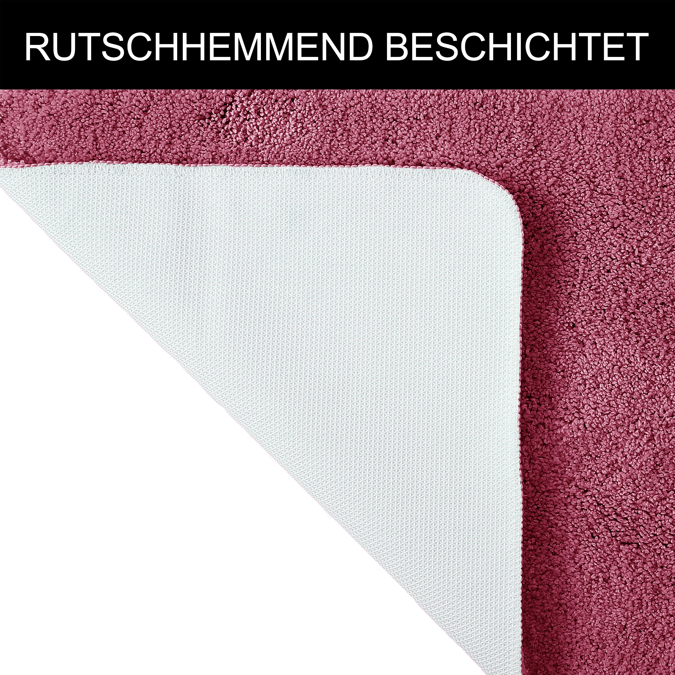GOODproduct Badematte »Inga, Badezimmer Teppich, Badvorleger« Höhe 20 mm rutschhemmend beschichtet fussbodenheizungsgeeignet | schnell trocknend | strapazierfähig Badteppich, unifarben, weich, als halbrund und rechteckig erhältlich