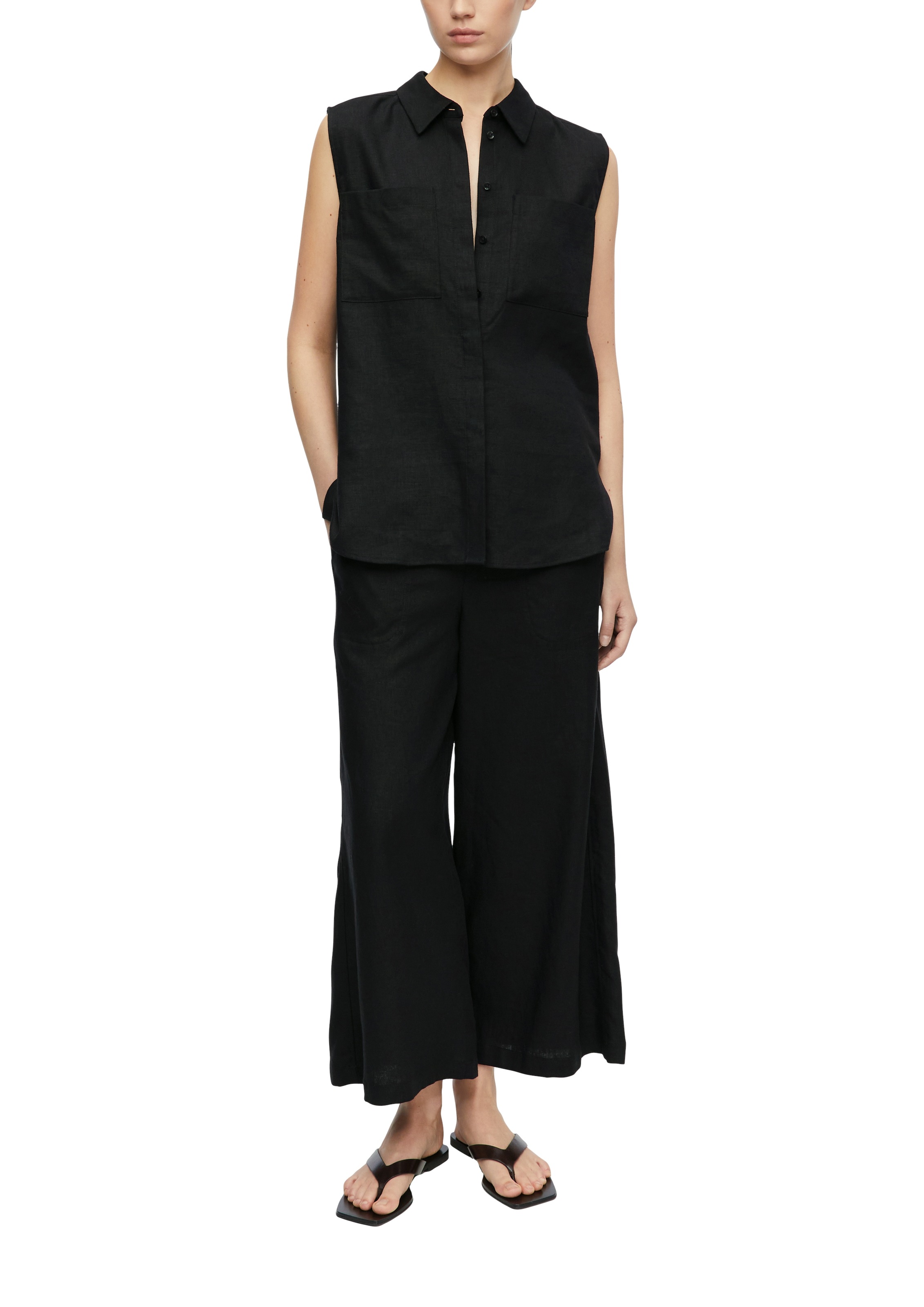 Comma Hemdbluse mit Brust Taschen