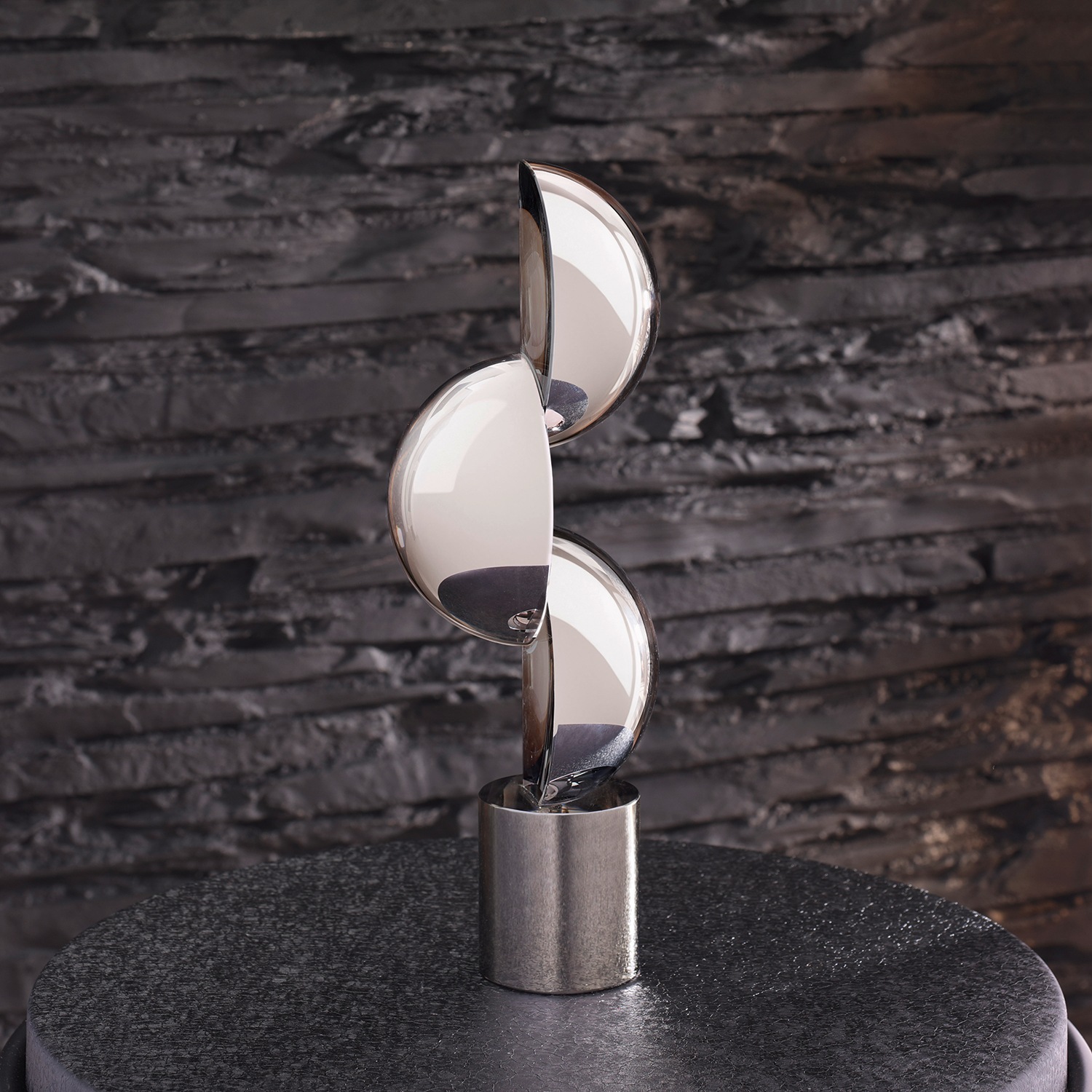 GILDE Skulptur »Skulptur Harpo schwarz; weiss« Grafische Dekoskulptur Glasfigur modernes Designobjekt